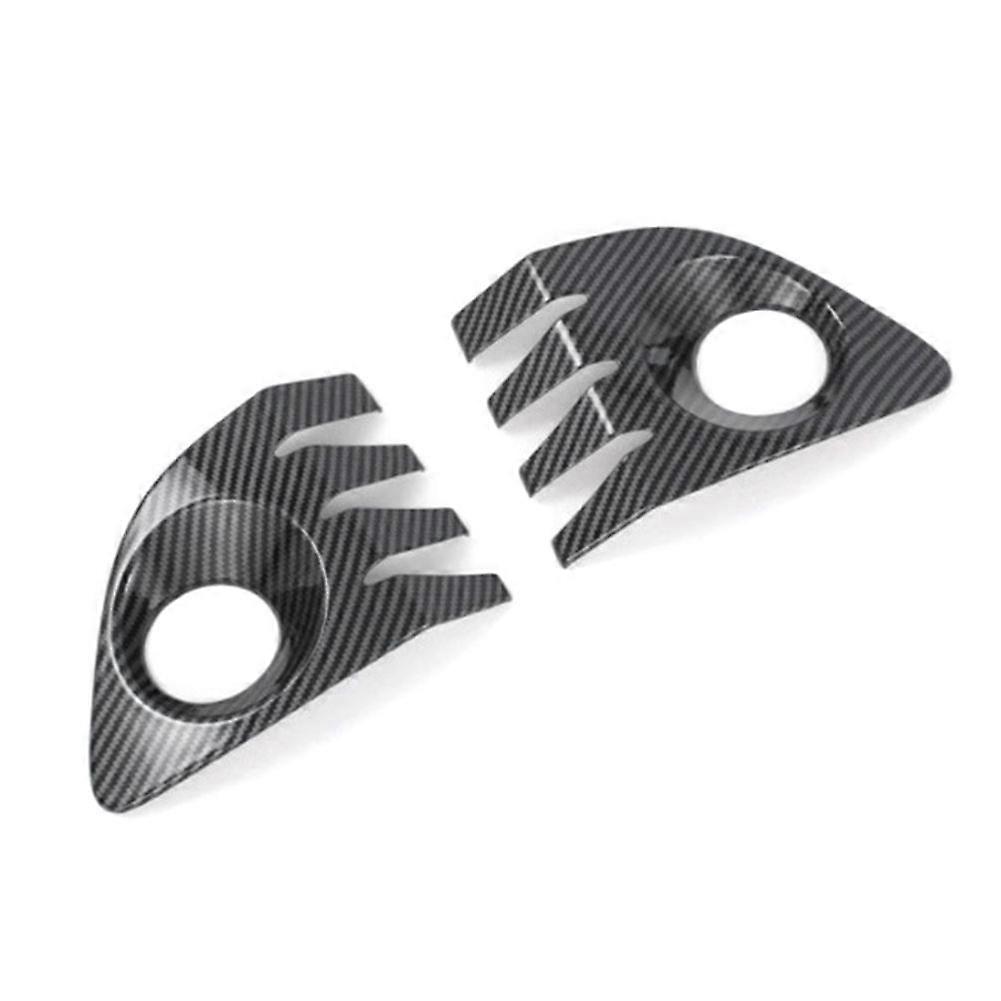 Under Front Bumper Fog Light Frame Lamp Shade Grill Bezel Cover for XG10 Hybrid 2021-2025,A