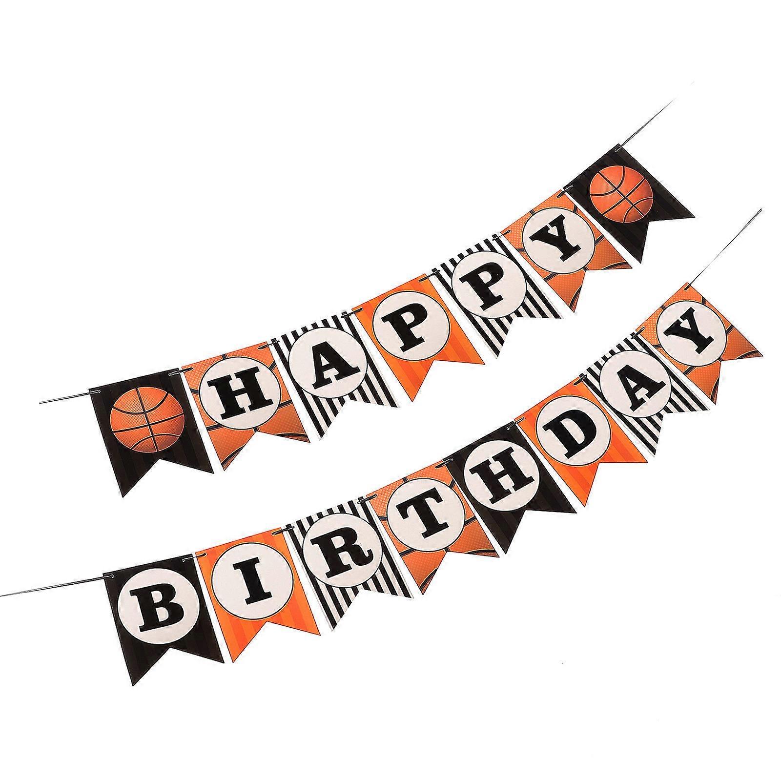 Basketball Birthday Party Banner Set with Easy Hang Decorations for Celebrations – Practical and Charming Party Supplies
