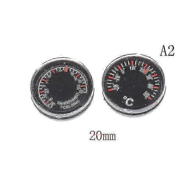 1PCS Round Plastic Thermometer 15mm 20mm 25mm 27mm