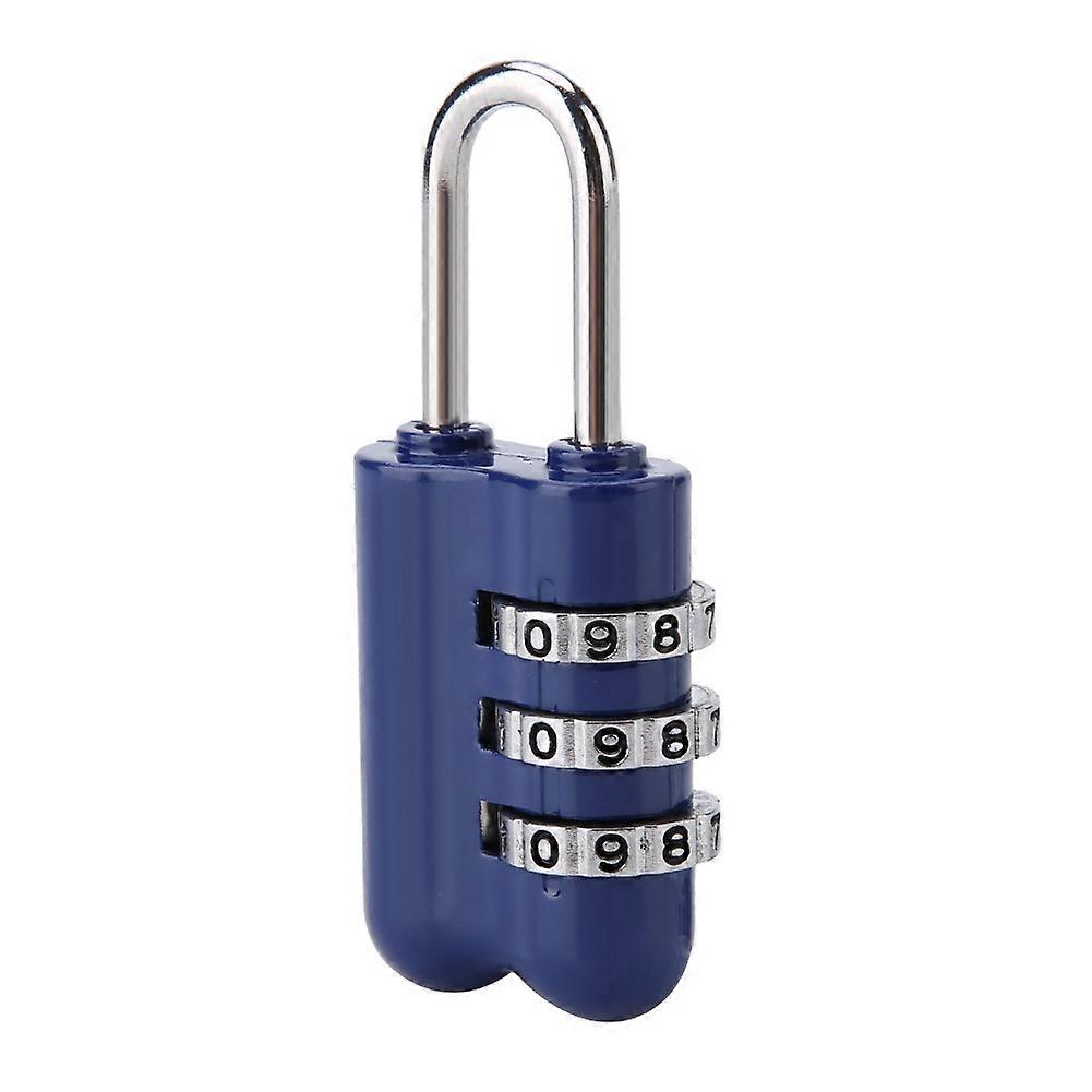 3-Digit Combination Password Lock Zinc Alloy Luggage Padlock Coded Lock Anti Theft
