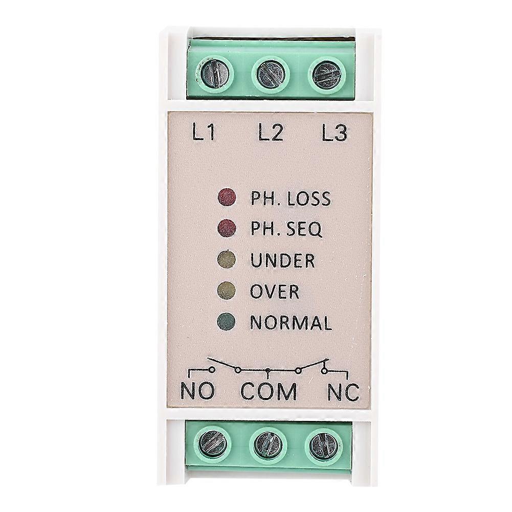 Over & Under Voltage Failure Phase Sequence Protector 3 Phase Power Supply Monitor Relay 415VAC