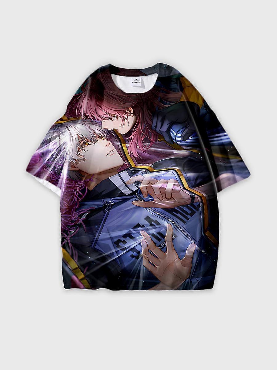 T-shirt round neck Pattern loose short sleeve JW694