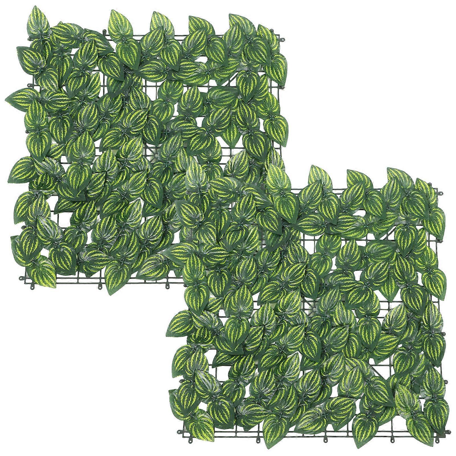 Privacy Screen for Fence Artificial Green Plant Wall Living Room Decoration Durable Design 2Set