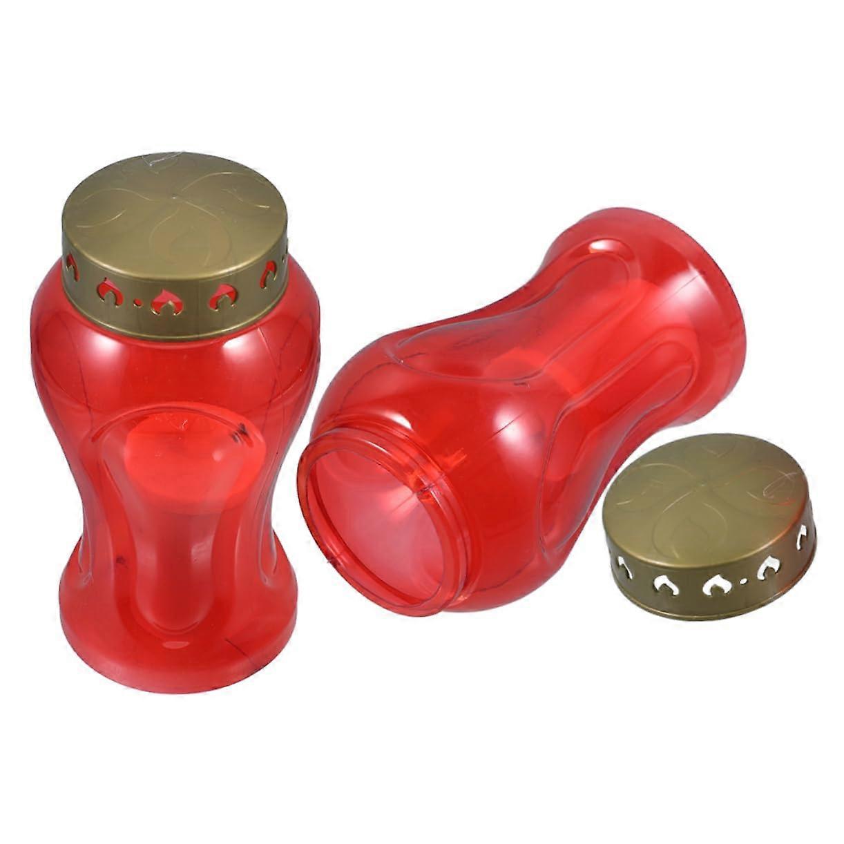 LED bead lights red grave candles tearresistant