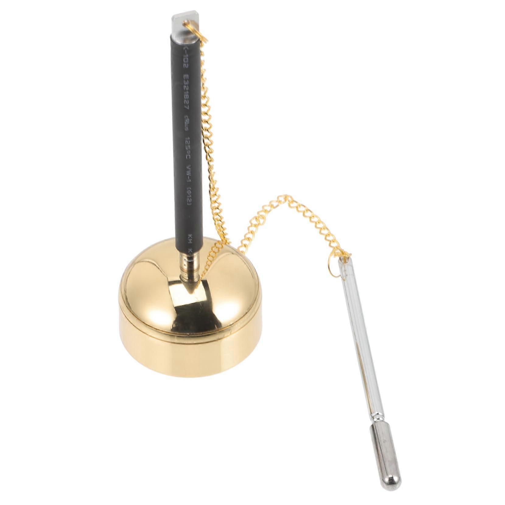 Portable Yin Qing Instrument for Temples Handmade Buddhist Bell Meditation and Ceremonies with Workmanship and Durable
