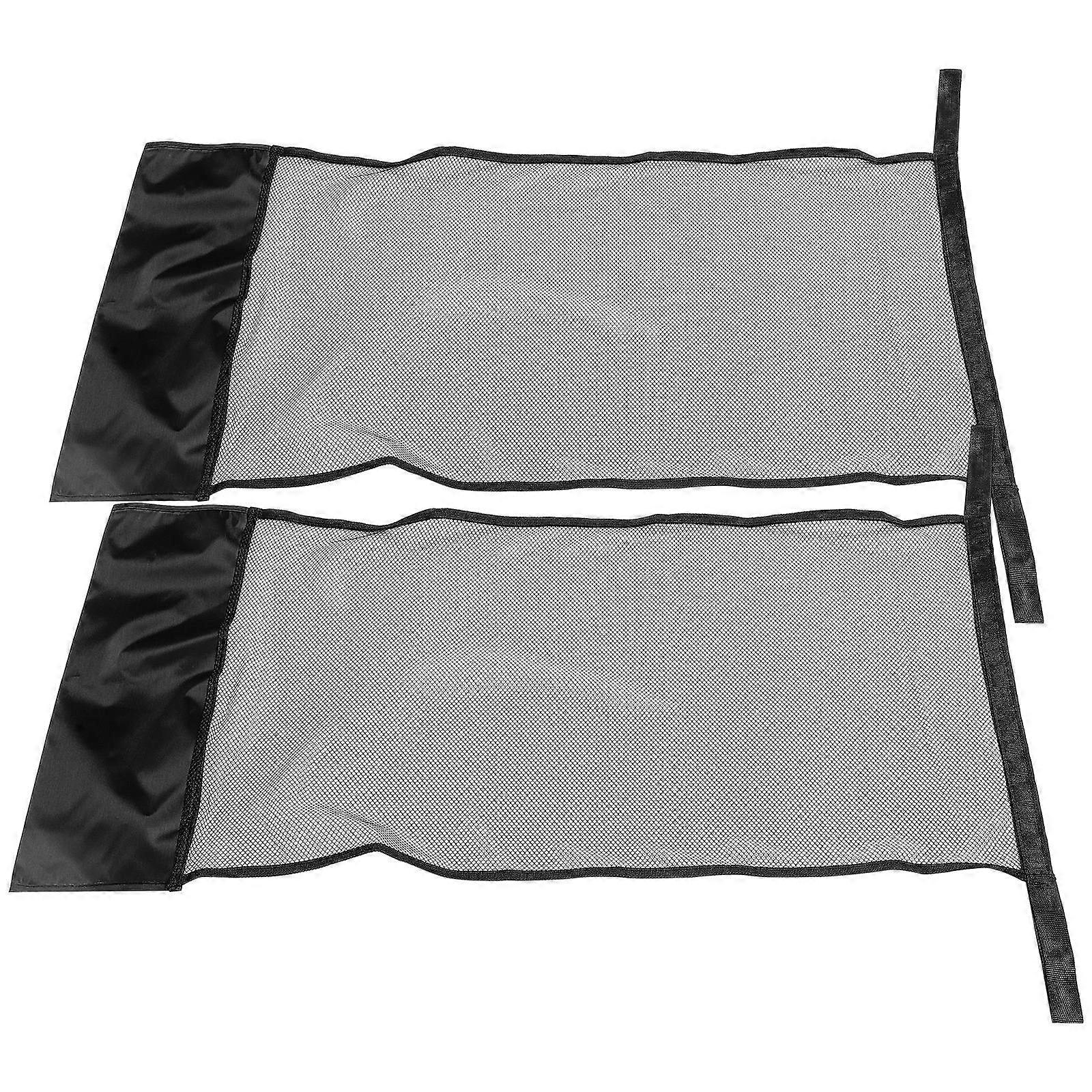 Black Polyester Pool Chair Net with Mesh for Swimming Ergonomic Design Strong Bearing Capacity 2Pcs