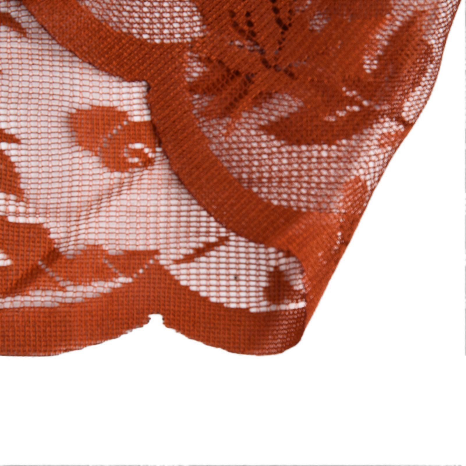 2pcs Fall Table Runner Maple Leaf Pattern Rust Red Elegant Style Home Decoration for Thanksgiving Parties