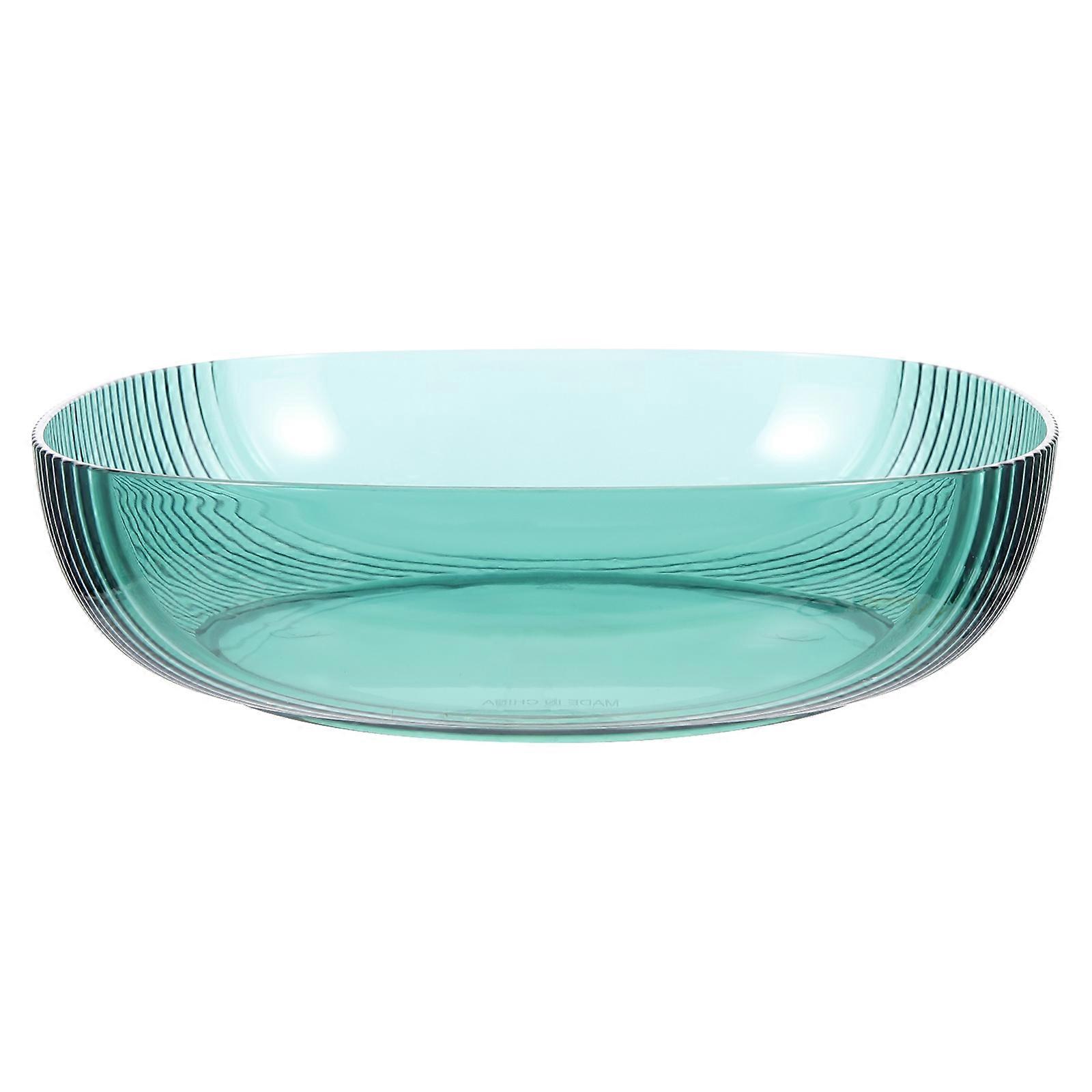 Green Fruit Bowl for Home Use and Elegant Design Perfect for Snacks 6.5 Inches Diameter