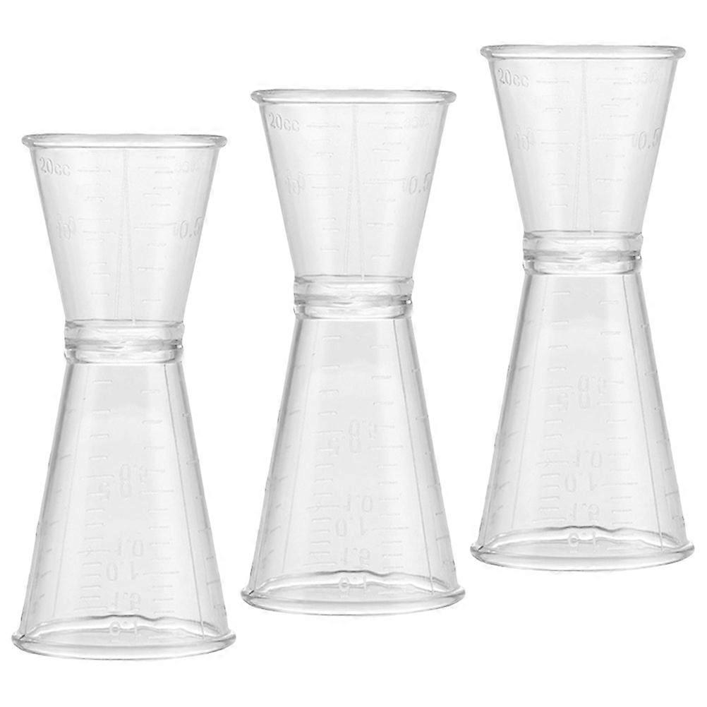 Bartender Measuring Cup Double Spouts Measuring Cup Precise Drink Measuring 10.60X4.70X4.70cm 3Pcs