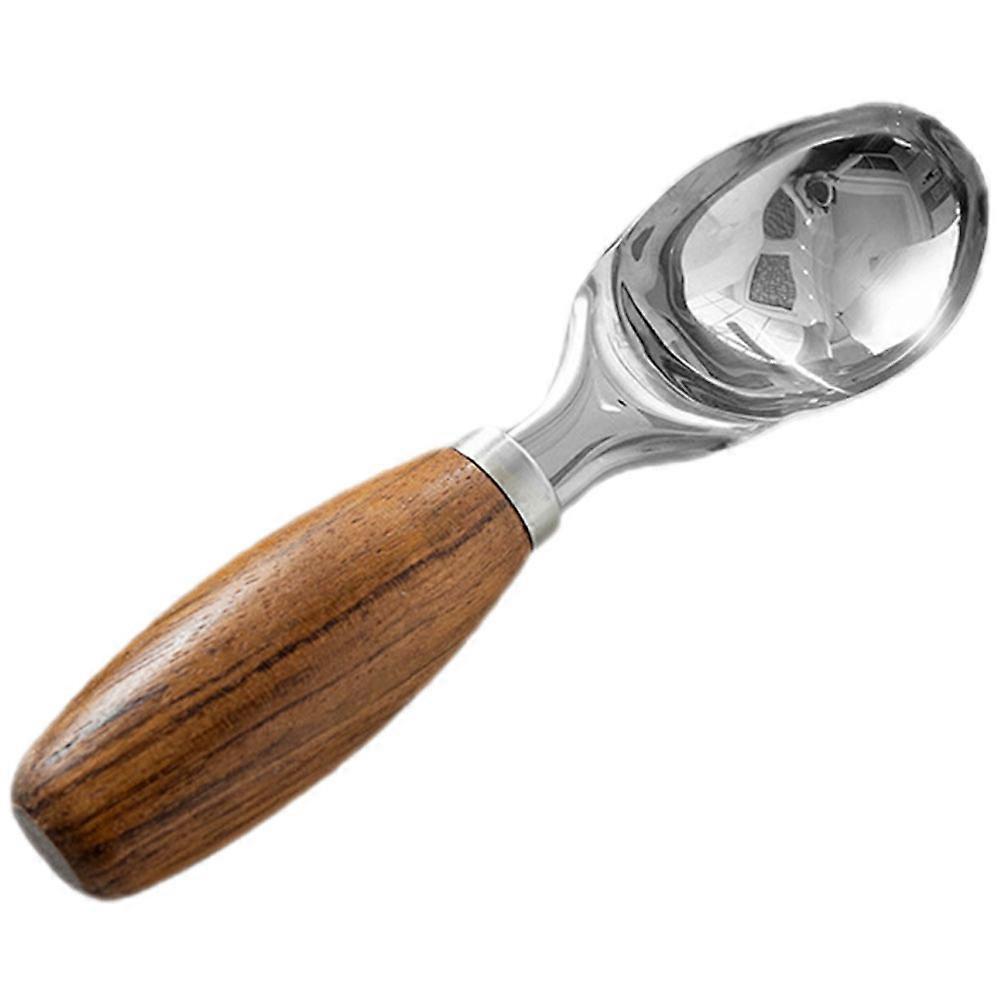 Stainless Steel Ice Cream Scoop with Wood Handle Assorted Color for Home Use 3.5 Inch