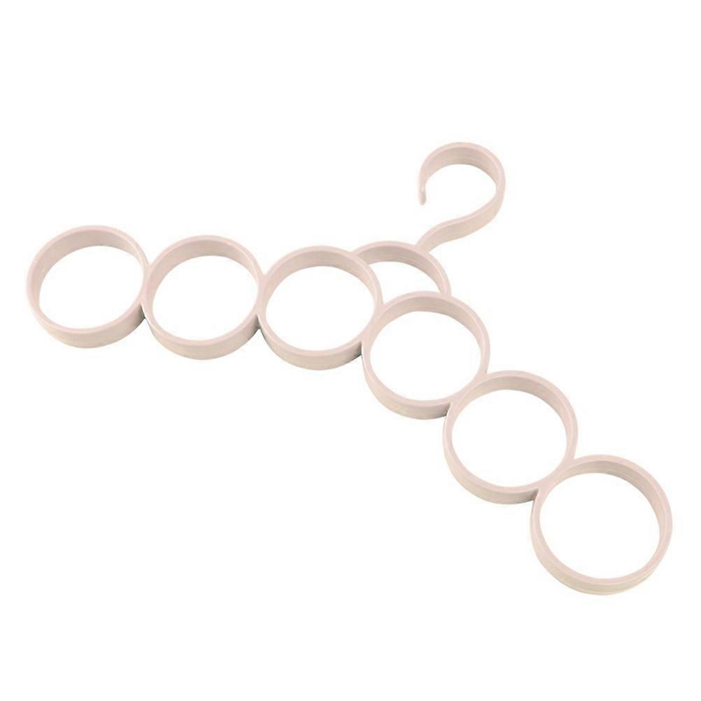 1pc Plastic Multifunction Hanger Belt Rack Scarf Tie Holder Spacesaving Closet Organizer (Random Color)