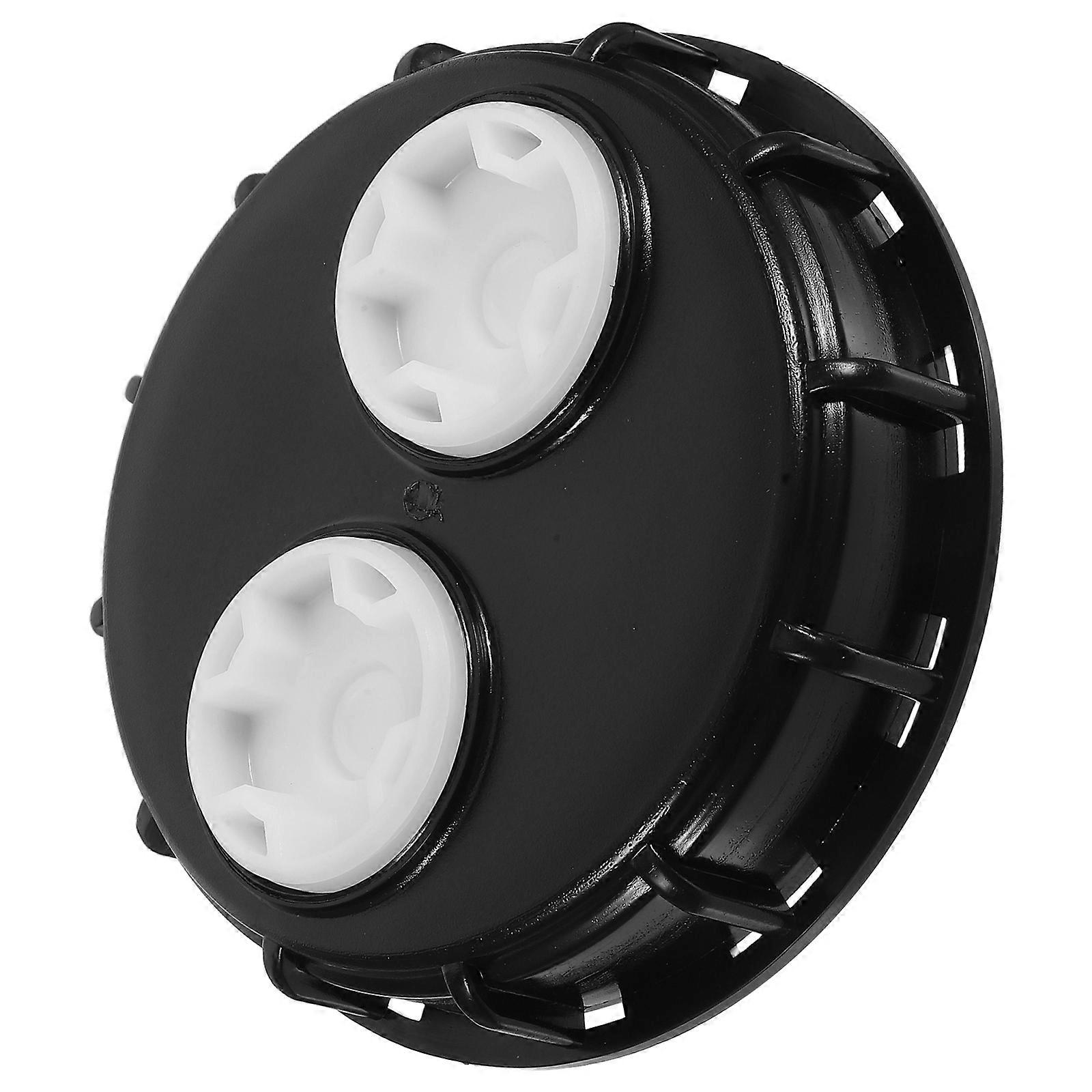 Black Plastic IBC Tote Tank Lid with Vent Leakproof Seal for Chemical and Liquid Storage