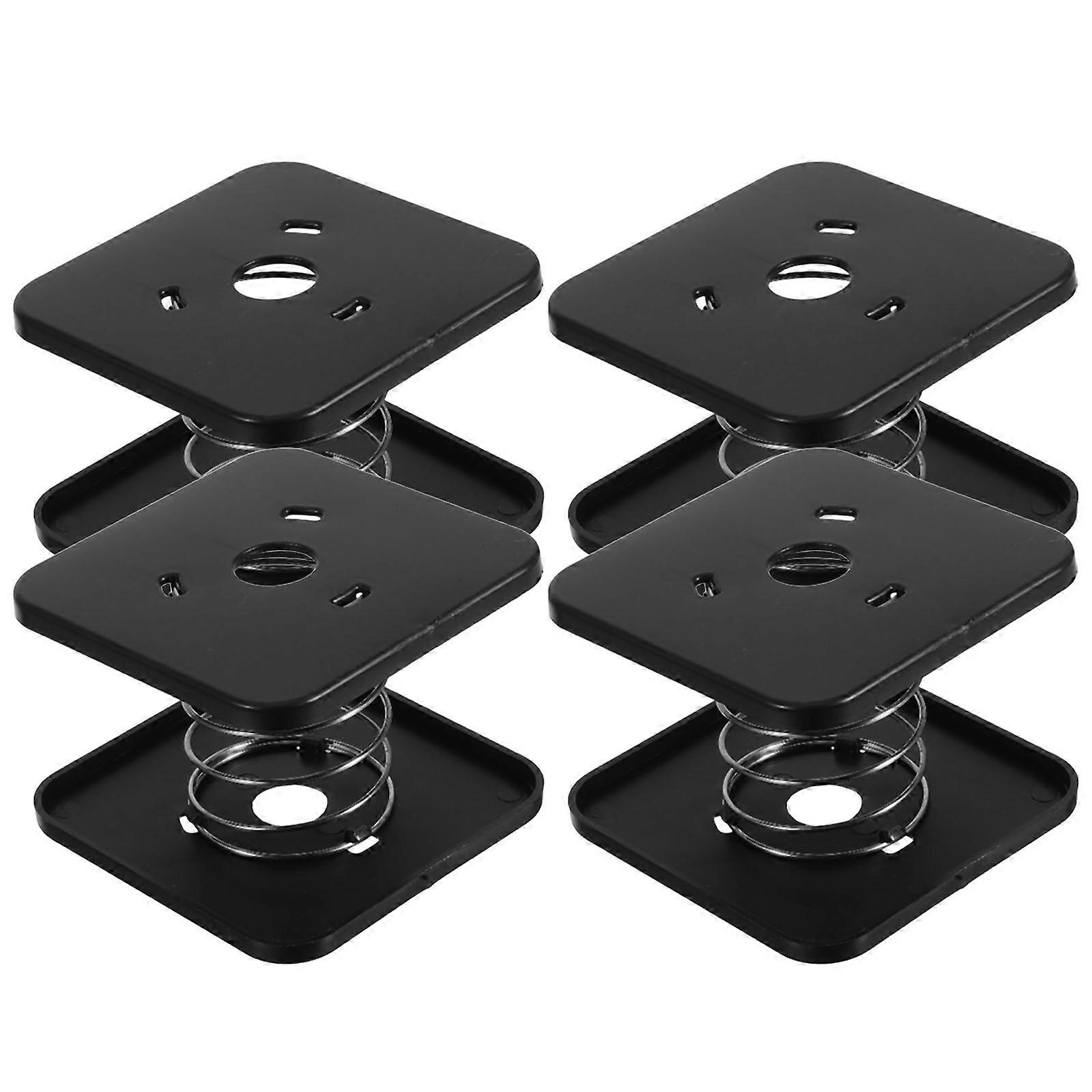 Tissue Box Spring Support Automatic Elevation For Bathroom Office Kitchen Use 7.50X7.50X5.30CM Plastic 4Set