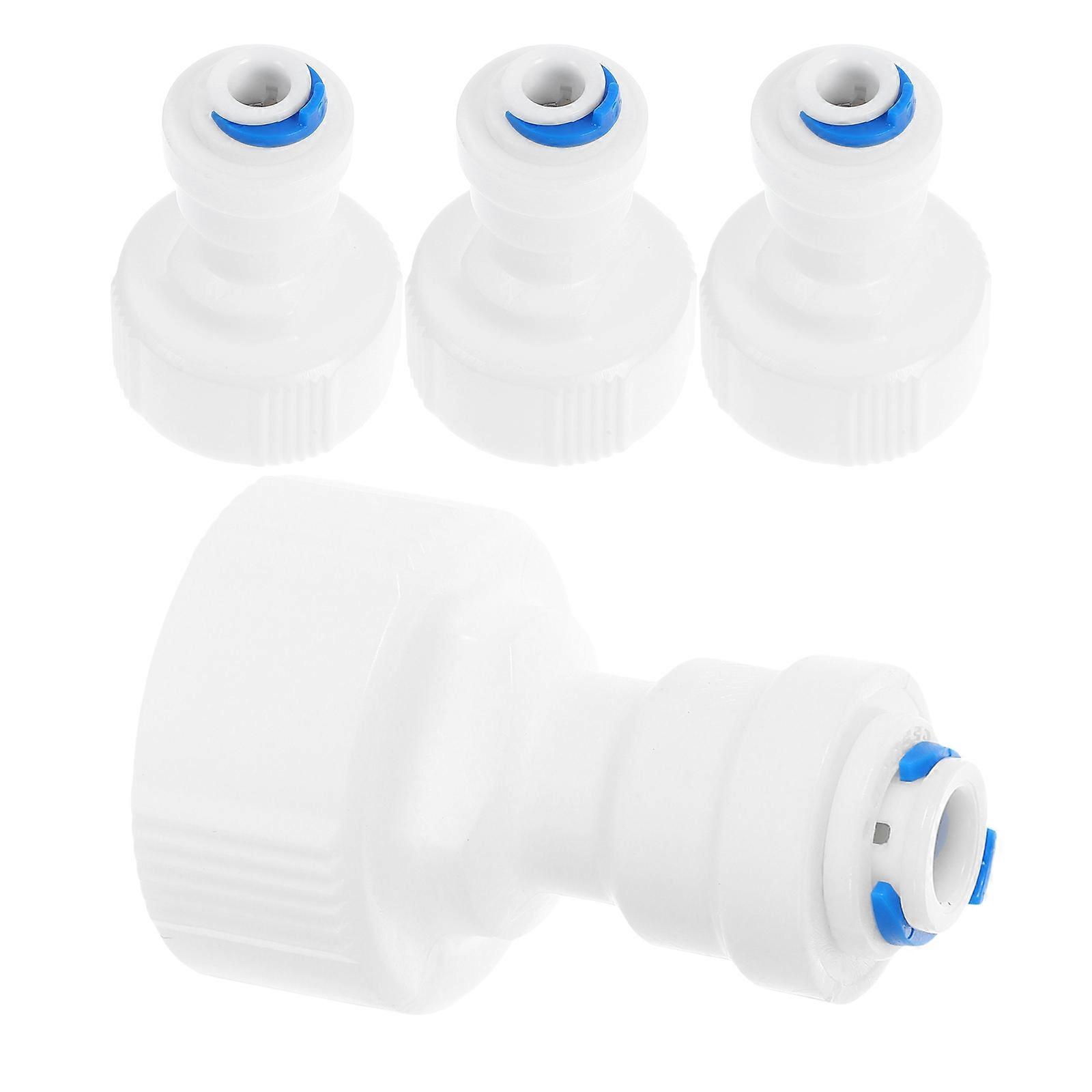 Hose Connector Water Purifier Components Replacement Wide Applications PP Material 1.97X1.30X1.30in 4Pcs