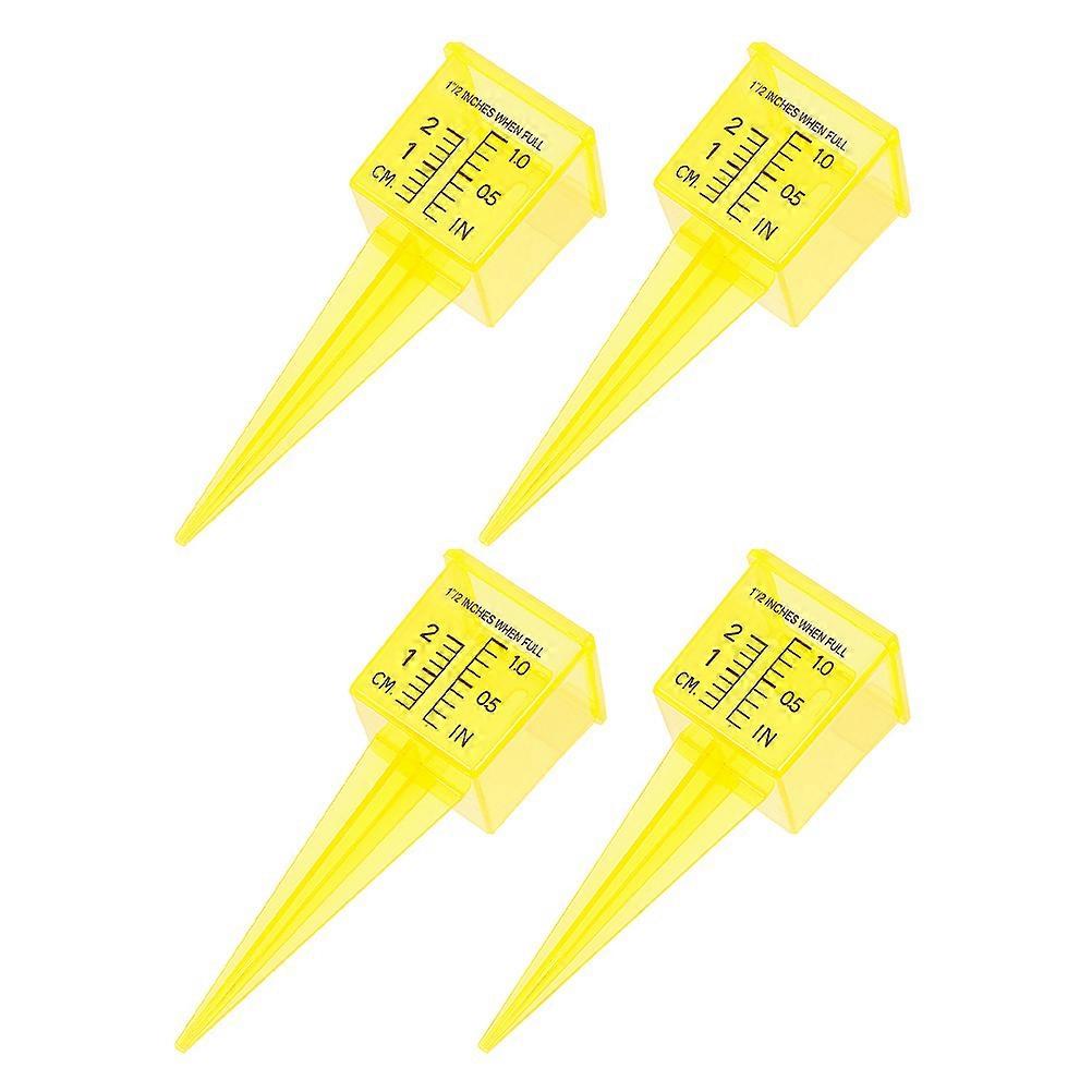 Rain Gauge Tube Water Level Monitoring Yard 13.4X4.7cm 4Pcs