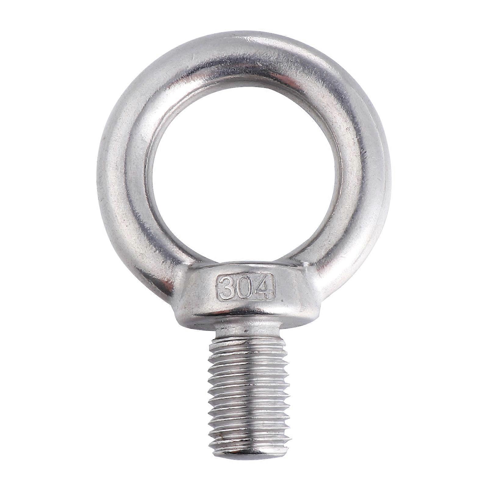 Metal Screws Stainless Steel Ring Nut Eyebolt Screw Hanging Storage Industrial Workers 1Set