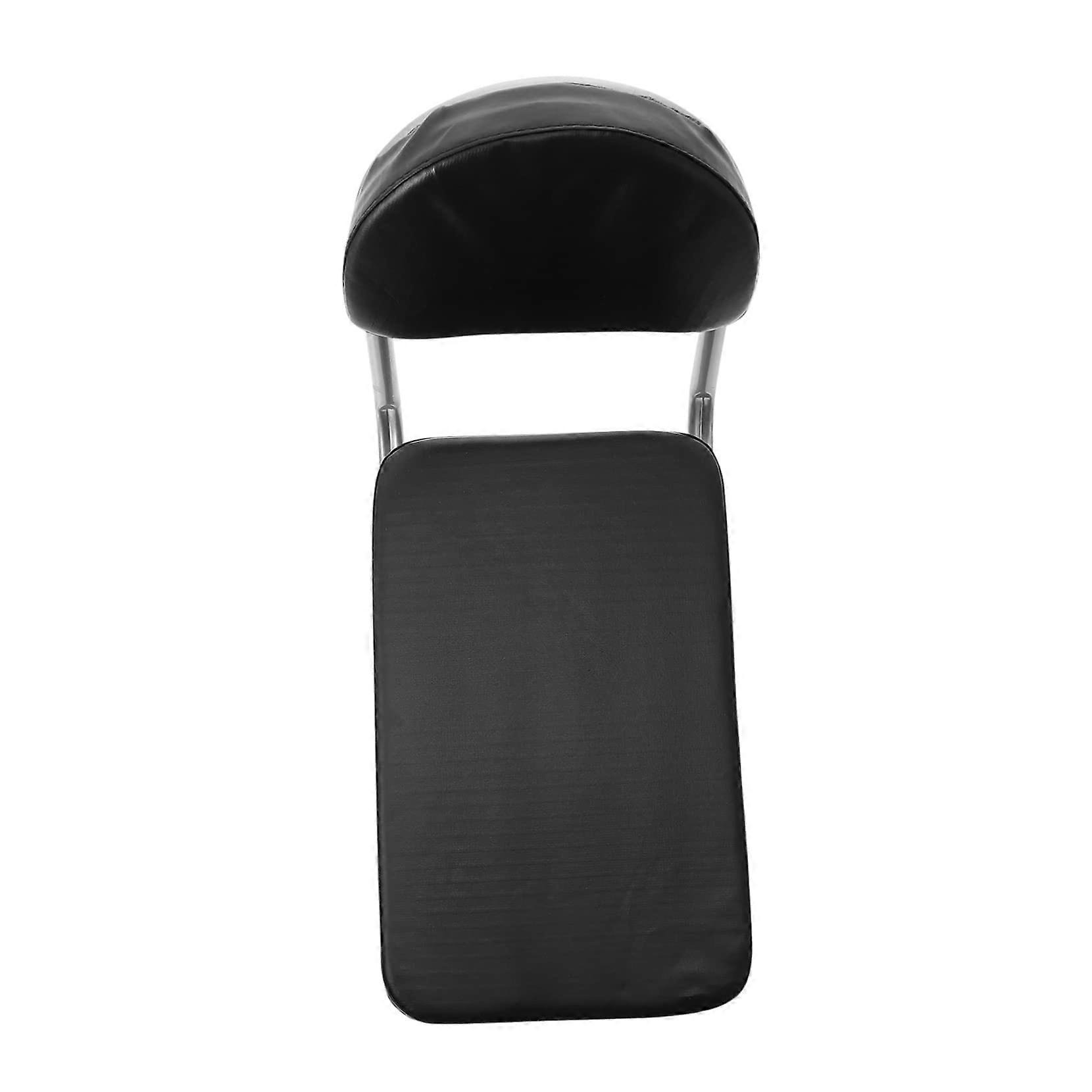 Bicycle Seat Cushion with Backrest - Black Sponge Child Bicycle Seat for Scooter Trunk and Car Seat Covers