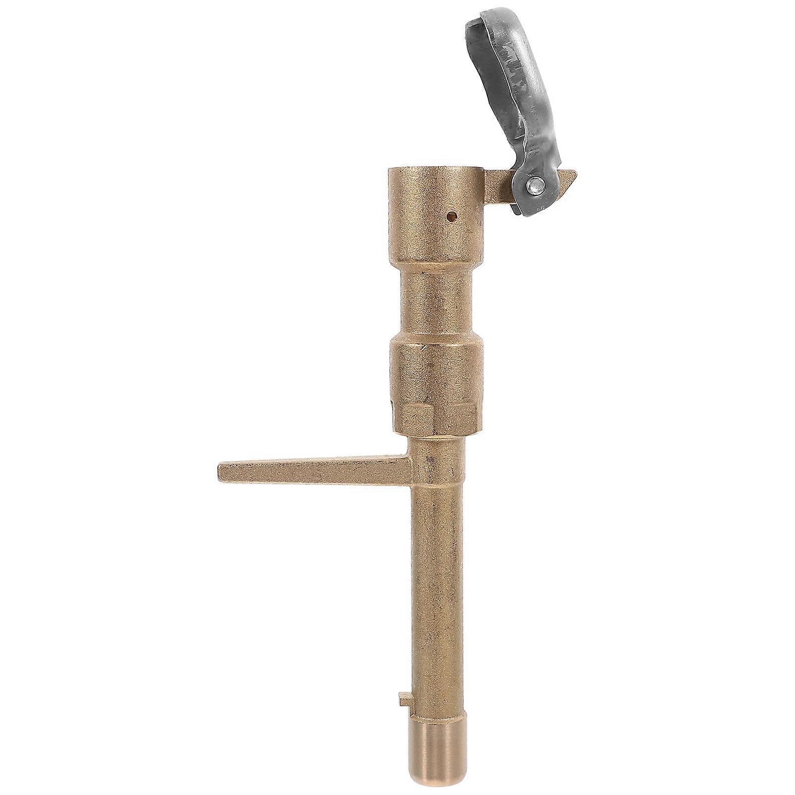 Copper Water Valve for Garden Use with Durable Fine Workmanship and Golden Color 1 Set