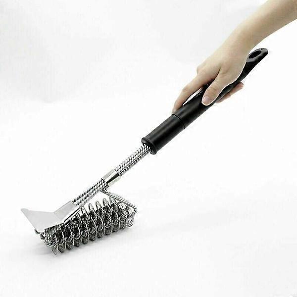 Grill Brush for Grill Cleaning, Grill Brush with Spring, High Temperature and Durable Detachable Handle, Grill Brush