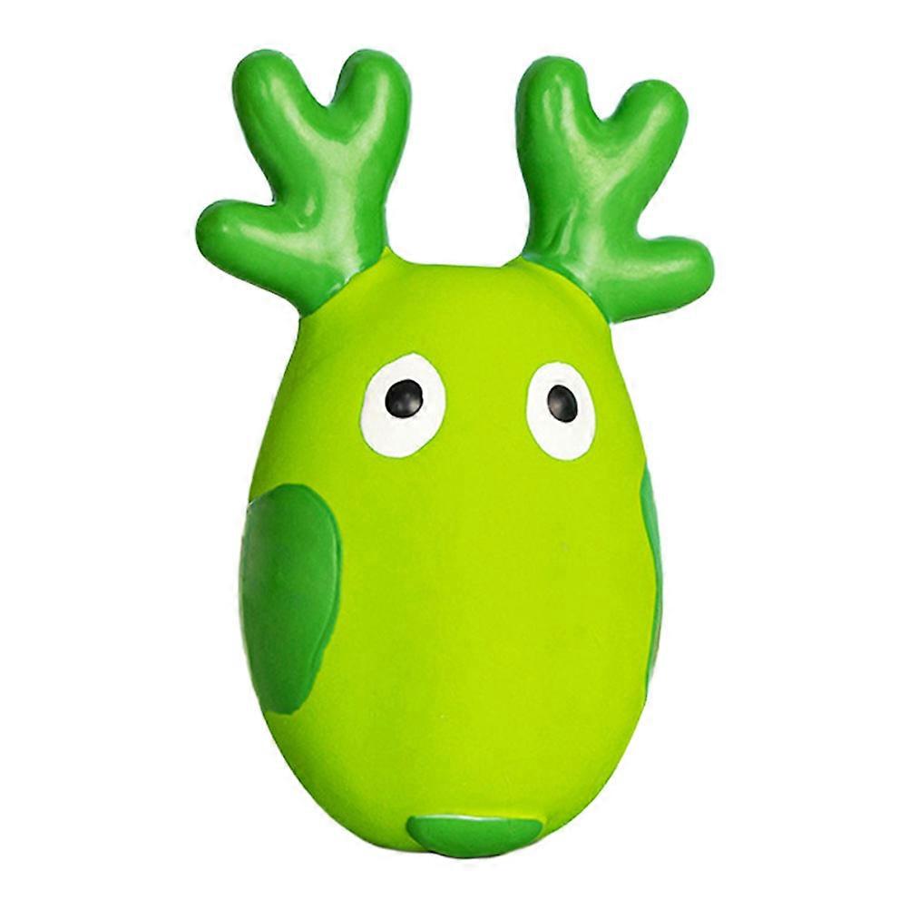 Interactive Molar Dog Toy For Driving Engagement And Healthy Chewing With Green Animal Shaped Style 1Pack