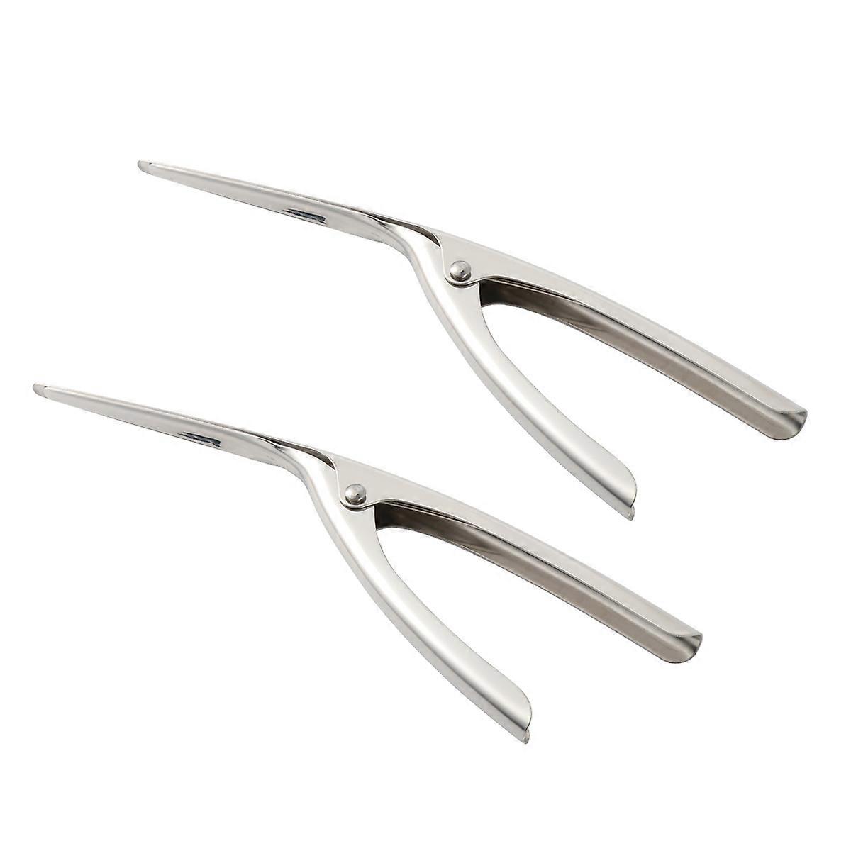 Shrimp Prawn with Ergonomic Handle Ideal for Kitchen Use Made of Stainless Steel Silver Color