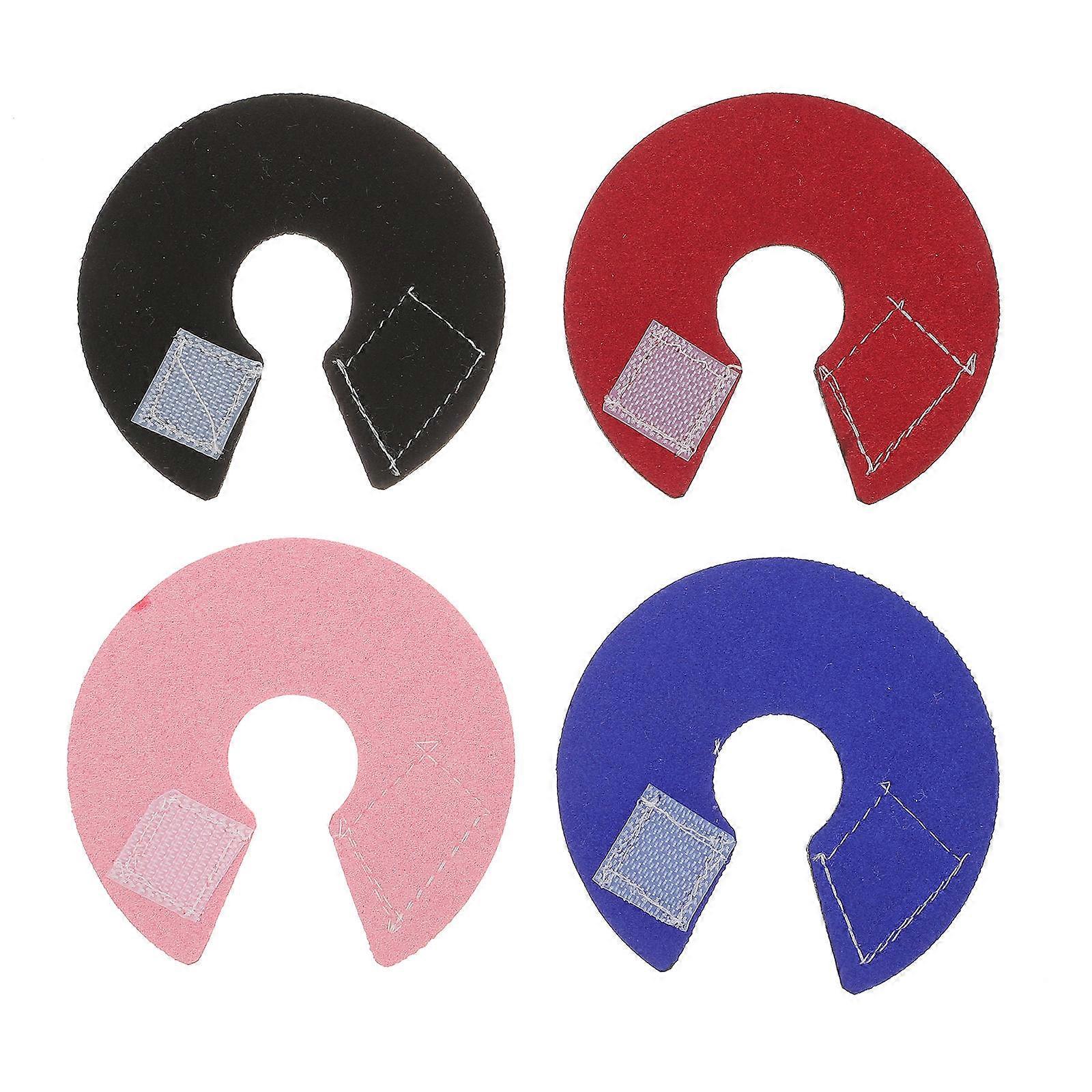 4pcs Small Bird Neck Rings Parrots Anti Scratch Recovery Collar Assorted Colors