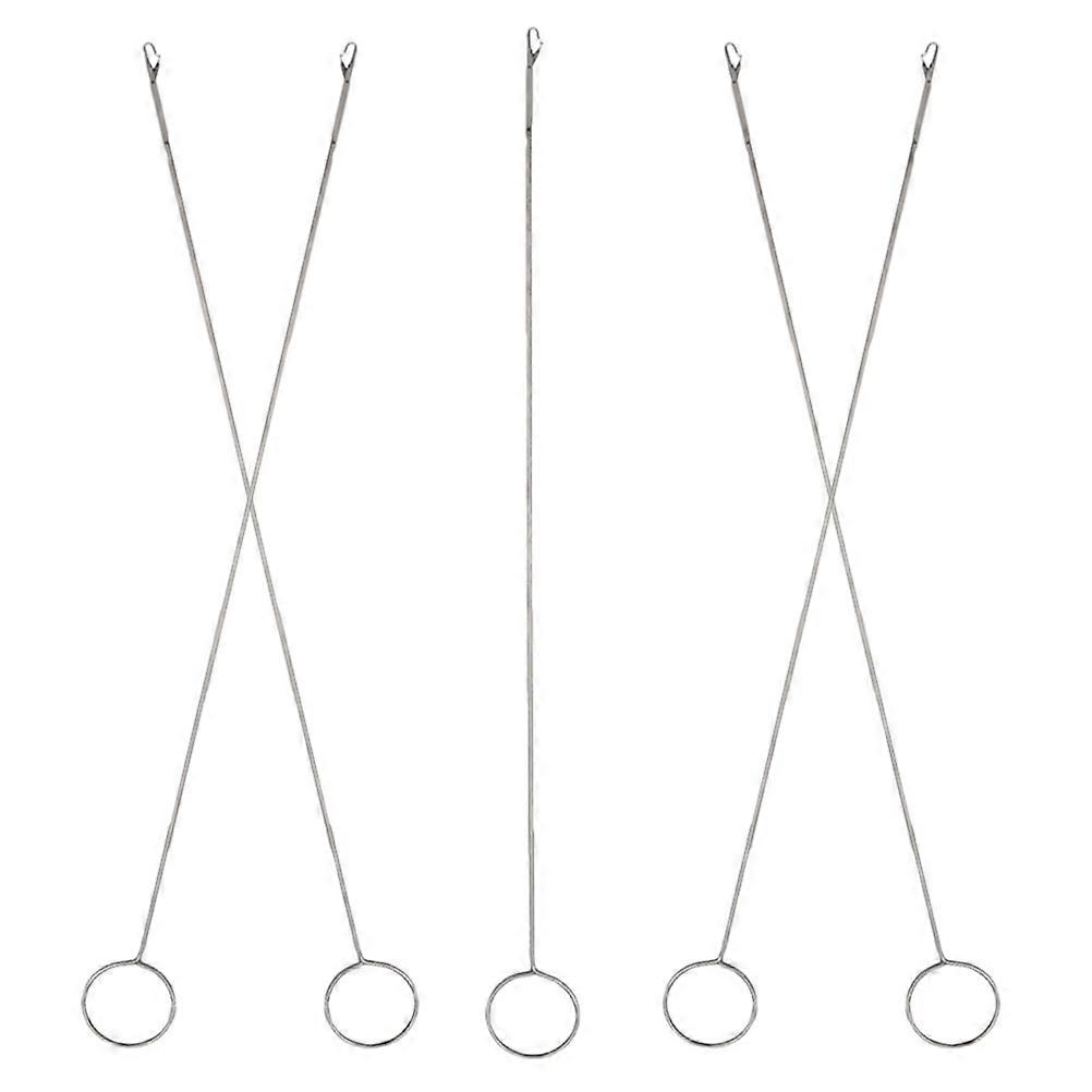 5pcs Stainless Steel Sewing Loop Turner with Latch, Precision Hook Threader for Clothing, Drawstring Replacement, Durable Design for Hoodies,