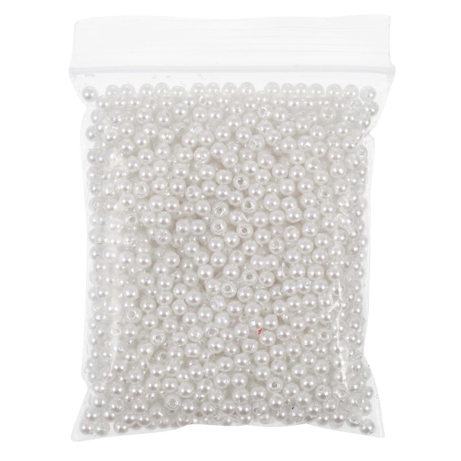 Bulk Pearl Beads Jewelry Making Supplies for Family and Friends Perfect for Earrings Making and Hair Ties with Small Compact Sizes 1 Set