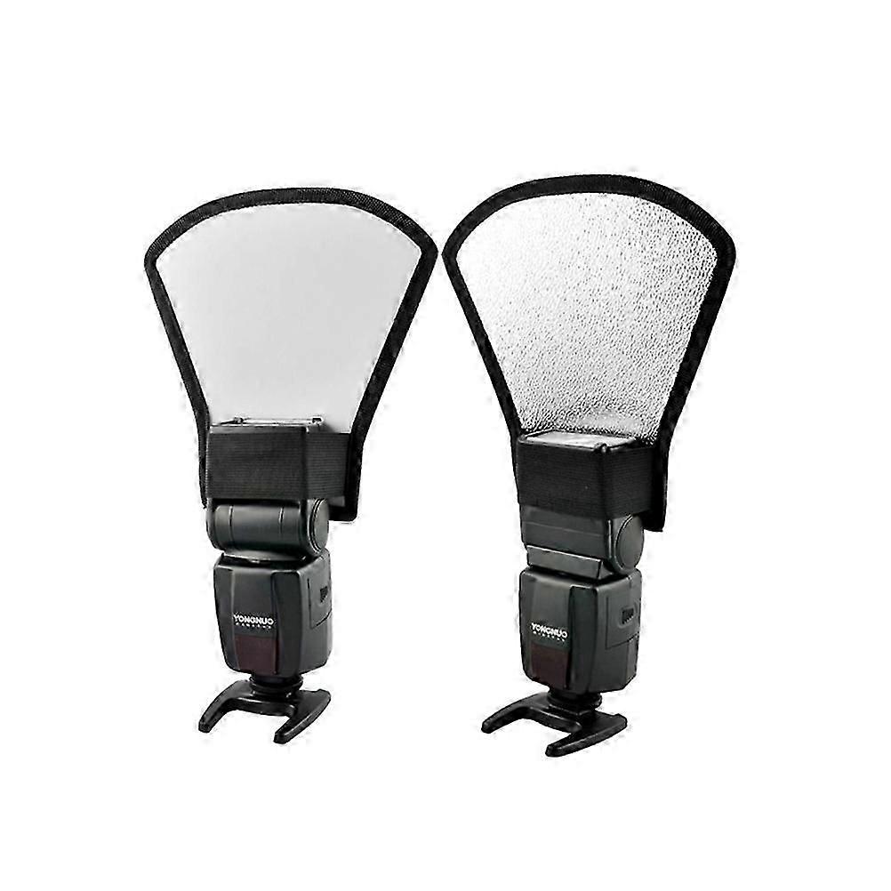 Camera Flash Bounce Diffuser Softbox Multi Purpose Reflecting Plate Flashlight External Flash Reflector For Photography Equipment 2Pcs