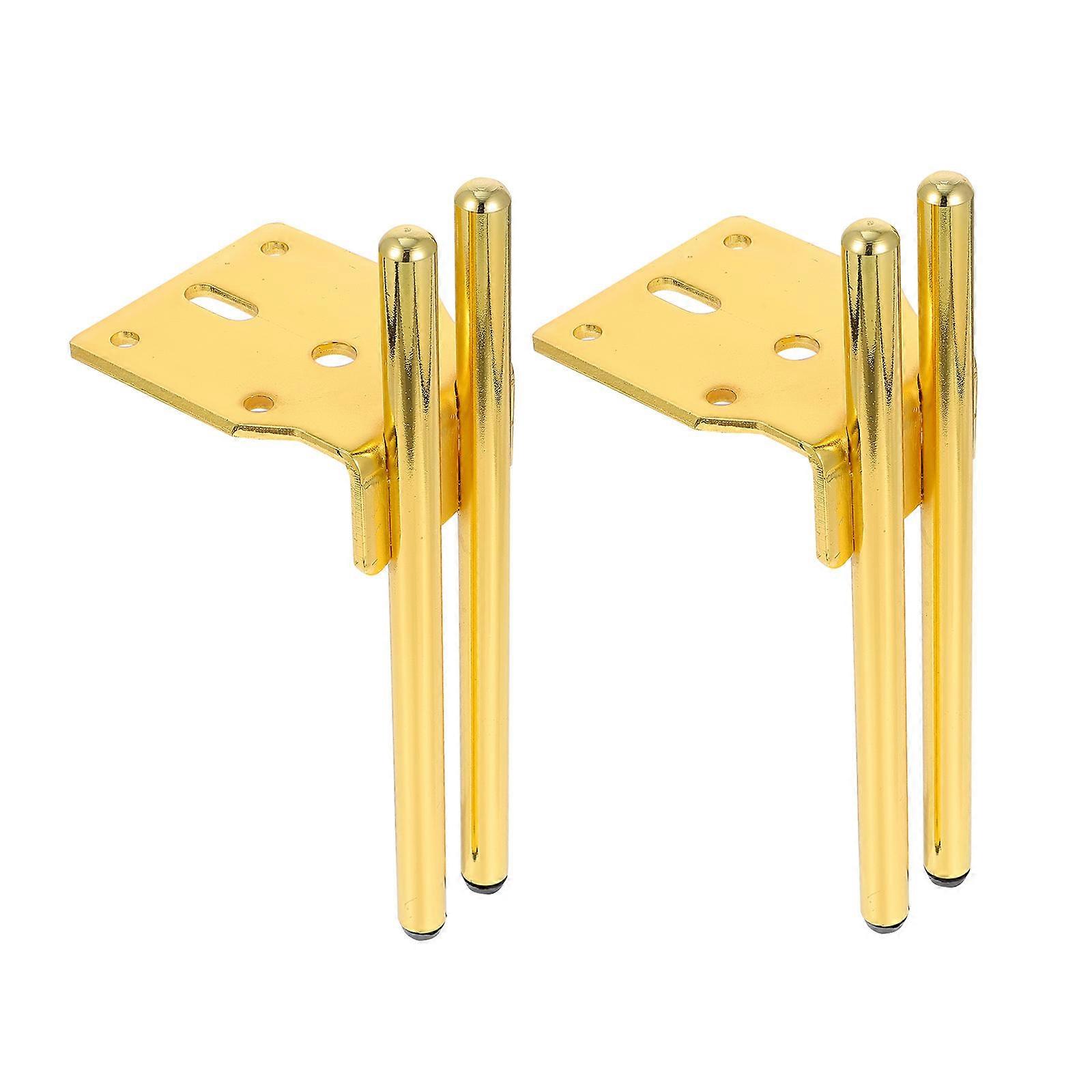 Sturdy Cabinet Support Legs For DIY Enthusiasts In A Stylish Golden Color 2 Sets