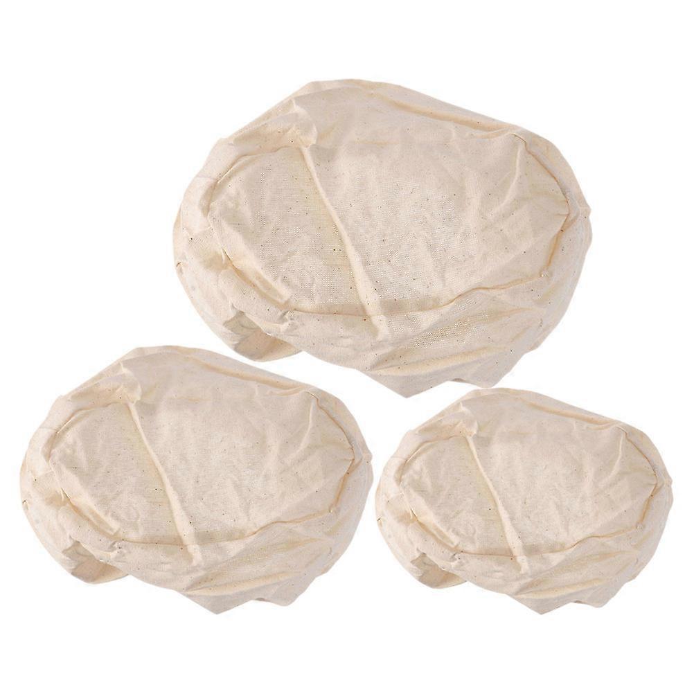 Proofing Basket Cloth Liner 3Pcs For Baking Ideal For Home Bakers Providing Optimal Shape Maintenance In Beige
