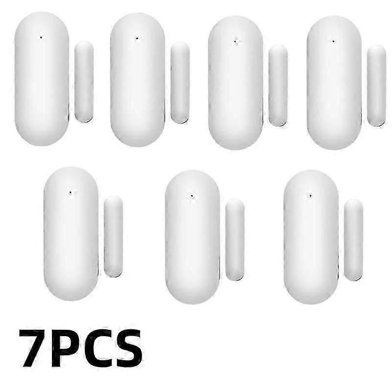 1-7pcs Tuya WiFi/Zigbee Door Sensor Window Sensor Smart Home Wireless Door Detector Smart Life APP Remote Control for Alexa Google Home