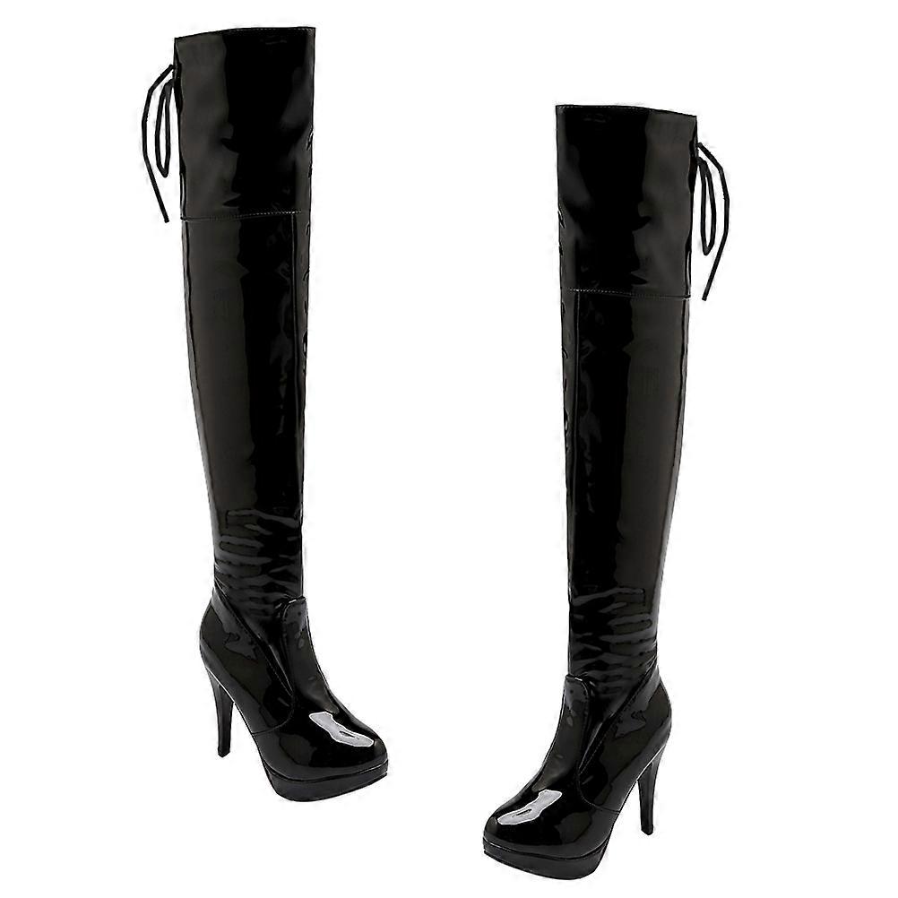 Trendy Thigh-high Boots with a Secure Side Zipper for Easy Wear