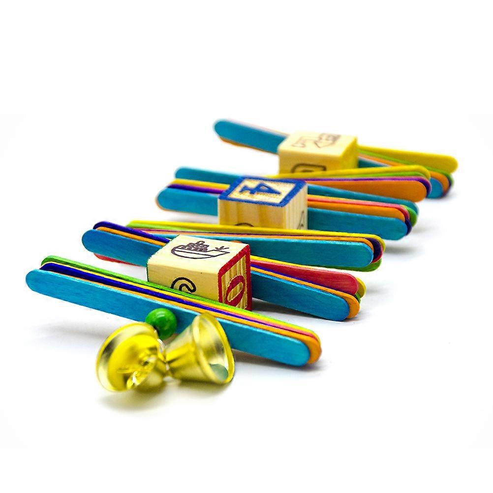 Colorful Wooden Pet Toy for Birds Made of Material Safe and Perfect for Parrots 6 x 4 inches