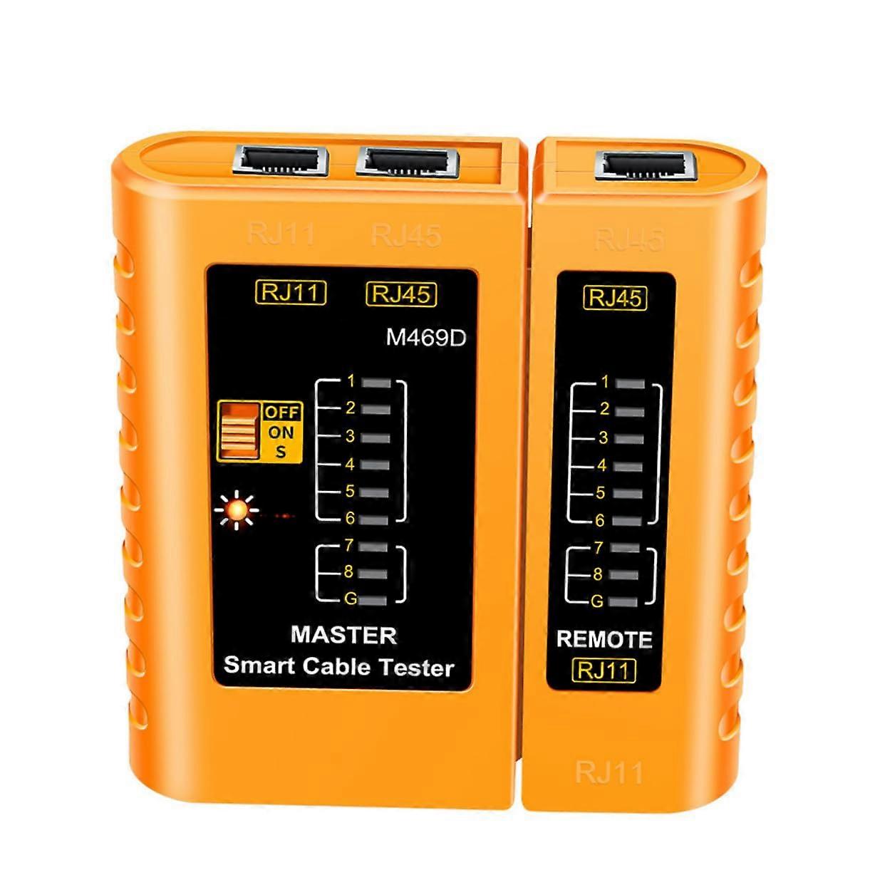 Network Cable Tester With Multifunction Capabilities Adjustable Speed Settings For Precise Cable Diagnostics