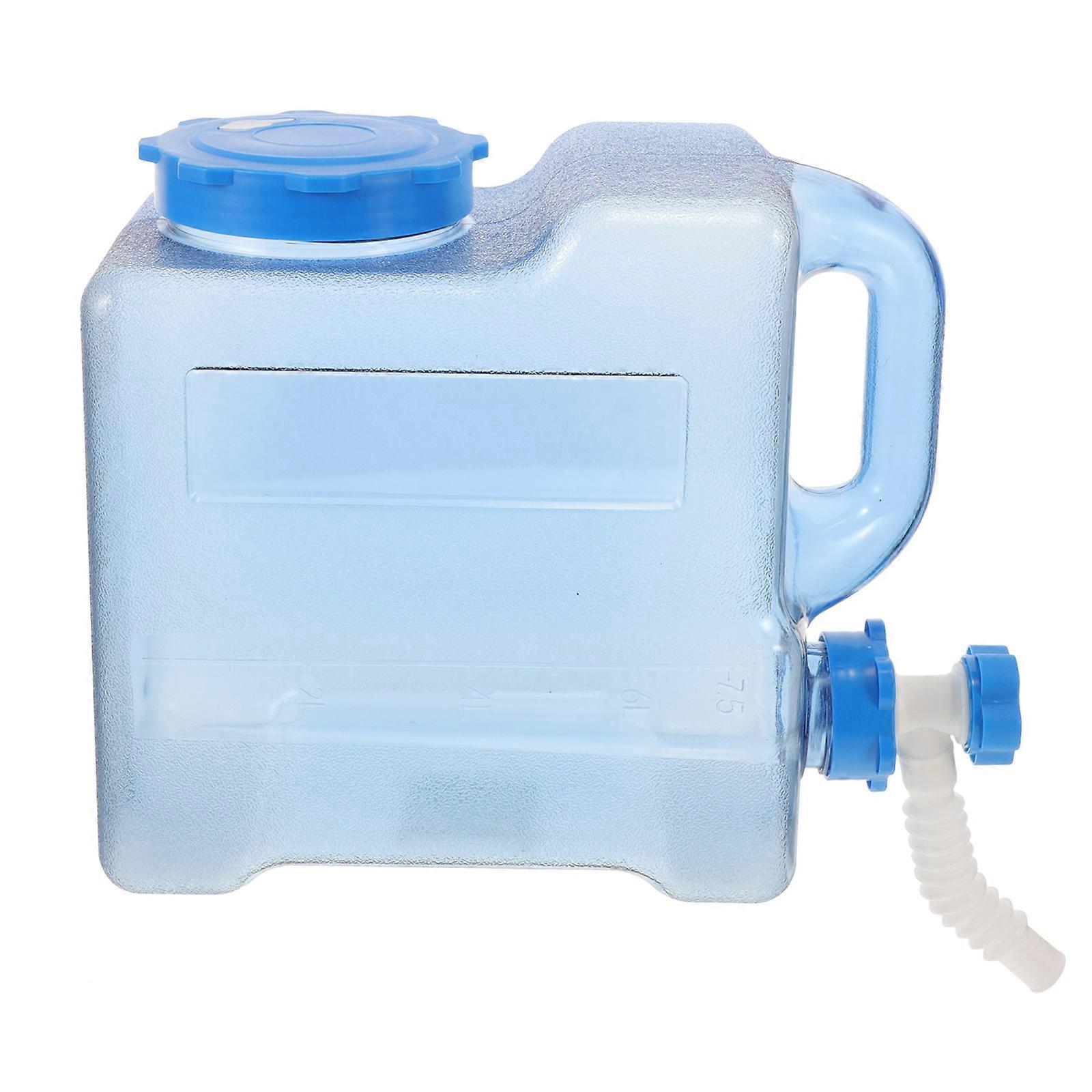 Blue PC Water Jug with Spigot for Storage Use Leakproof and Durable Ideal for Camping Home and