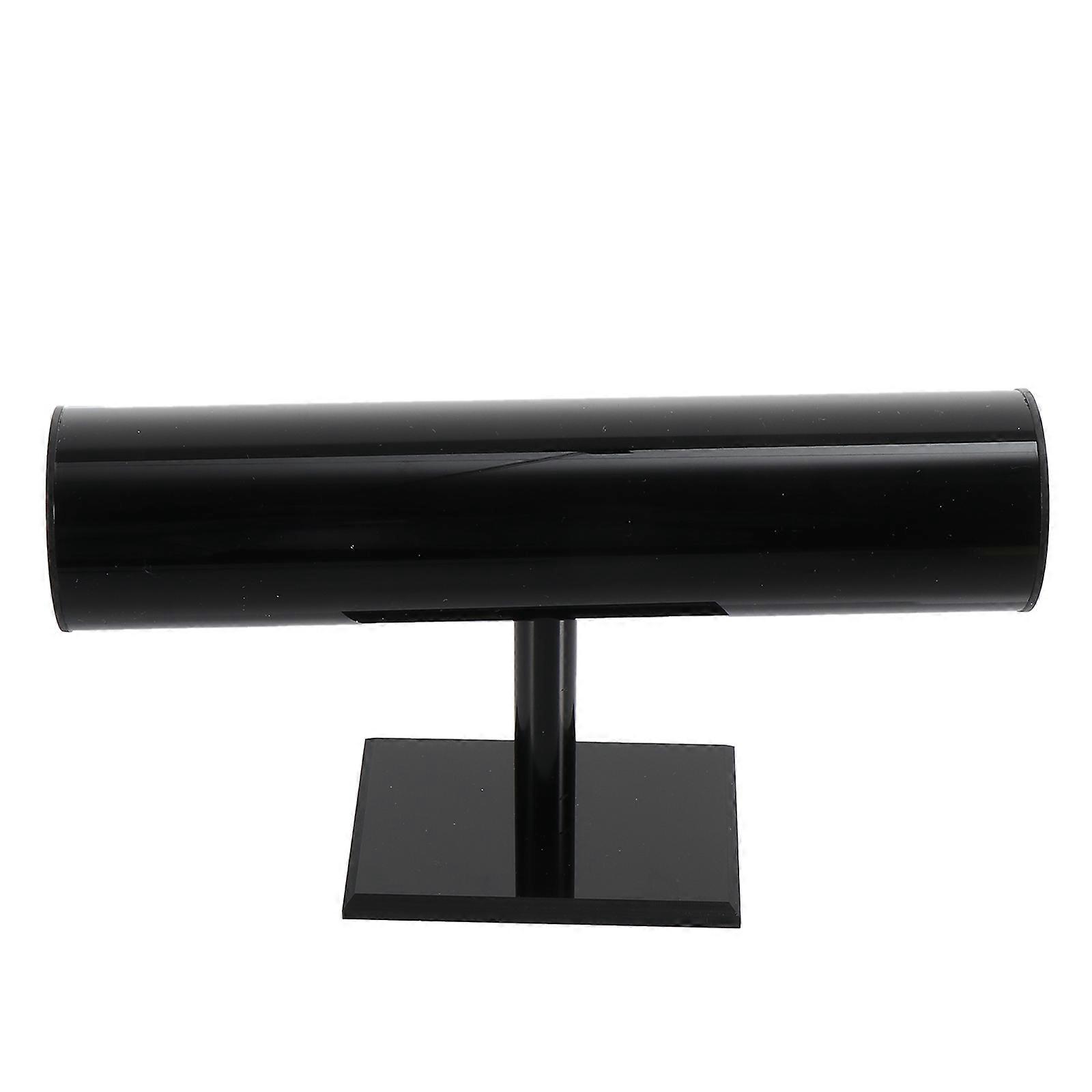 akryl display rack til opbevaring af smykker sort simpelt design velegnet til armbånd ure halskæder 1pc