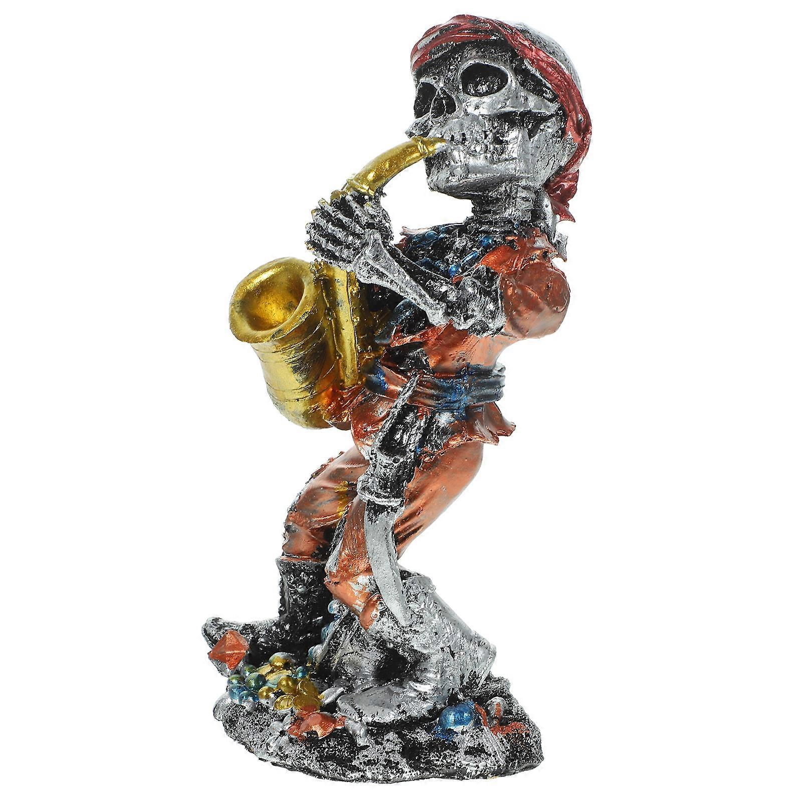 Home Decoration Vivid Design Skeleton Statue For Hobbyists Multi Color 1Set