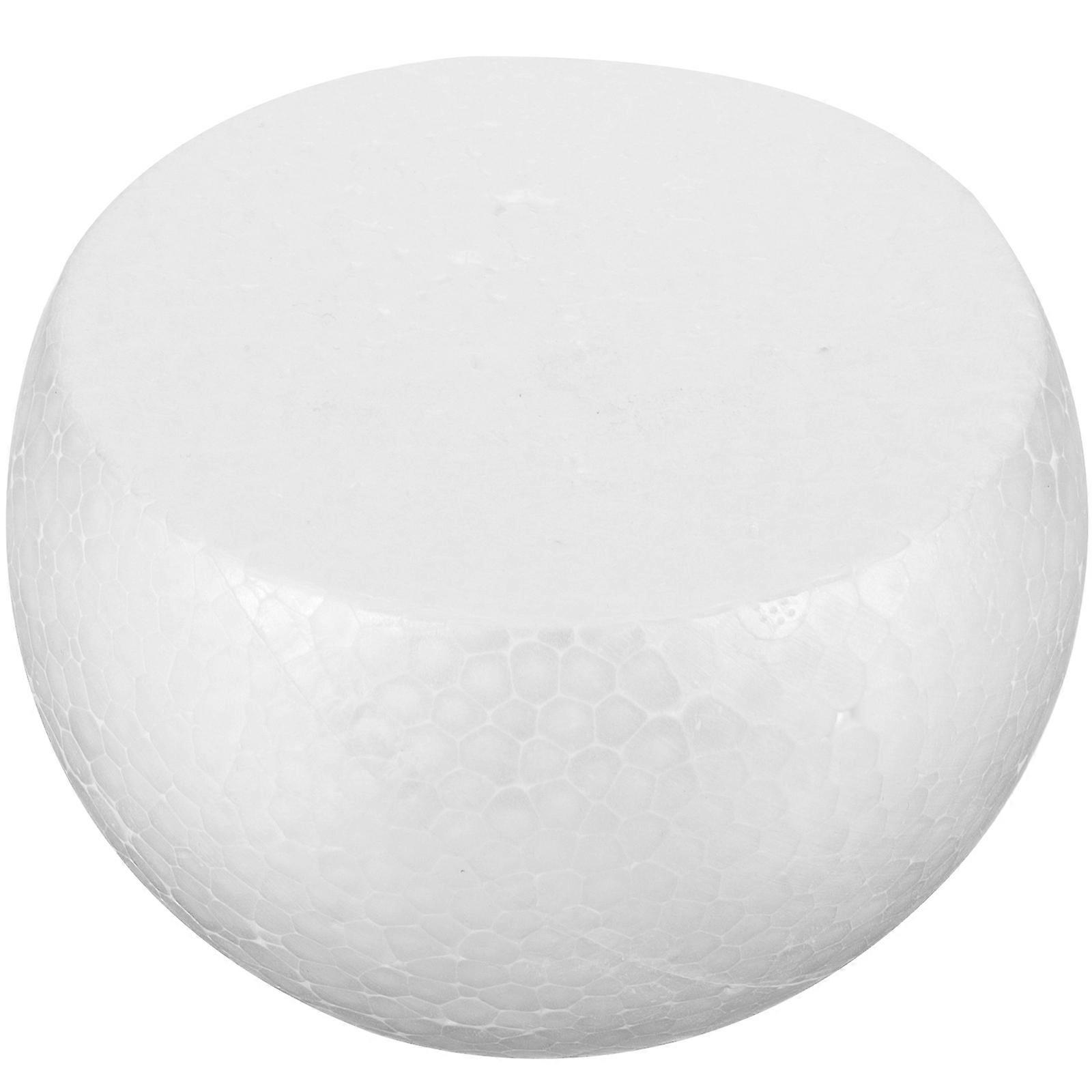 White Foams Cake Dummy for Displaying Lightweight Reusable with Smooth Surface 6 Inches