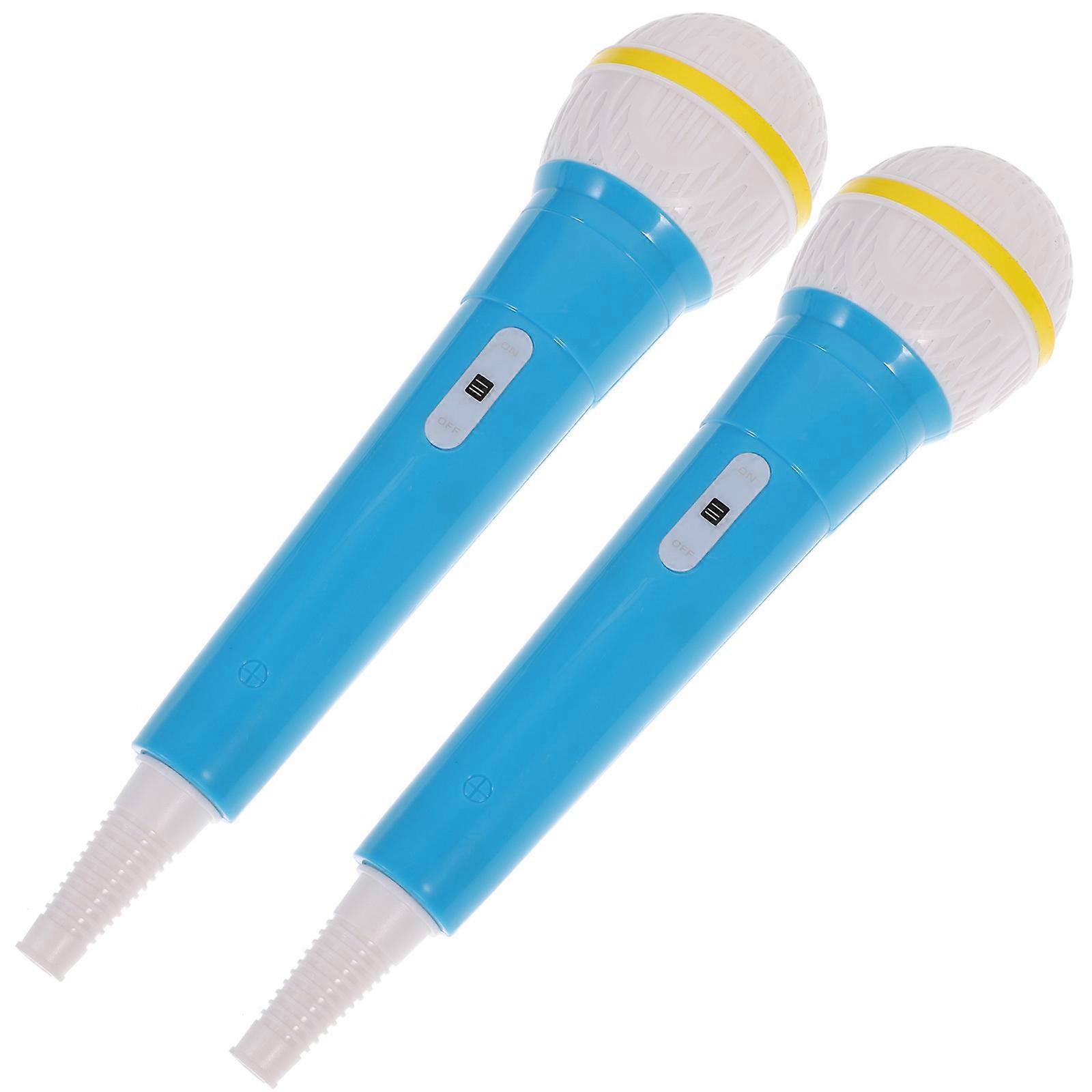 Blue Crystal Converter Pillar for Ornament Durable Plastic Microphone Props Lightweight and