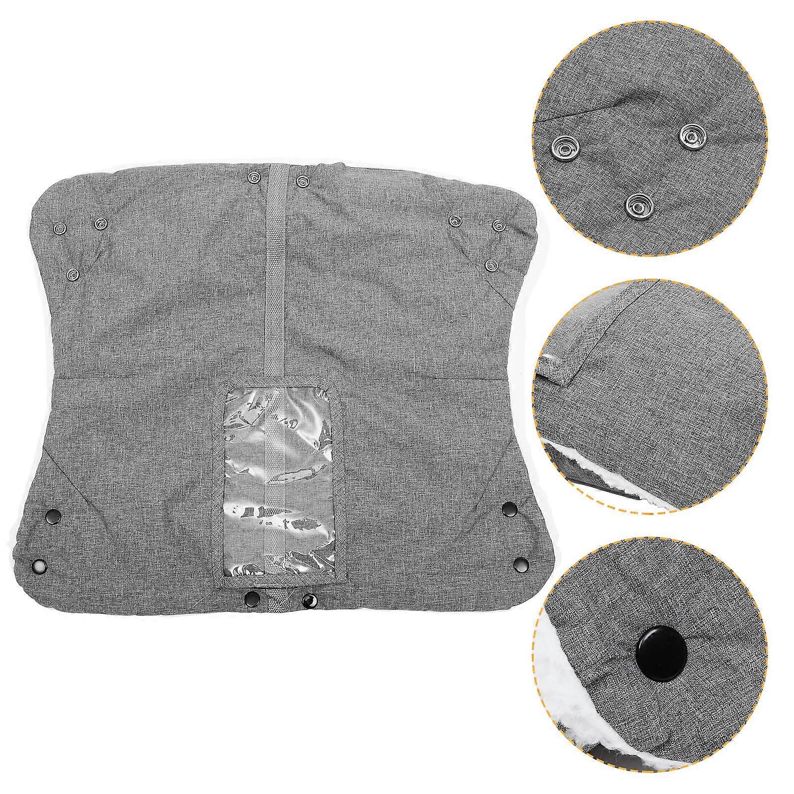 Windproof Stroller Hand Muff For Cold Weather Protection Durable Cotton Material One Set