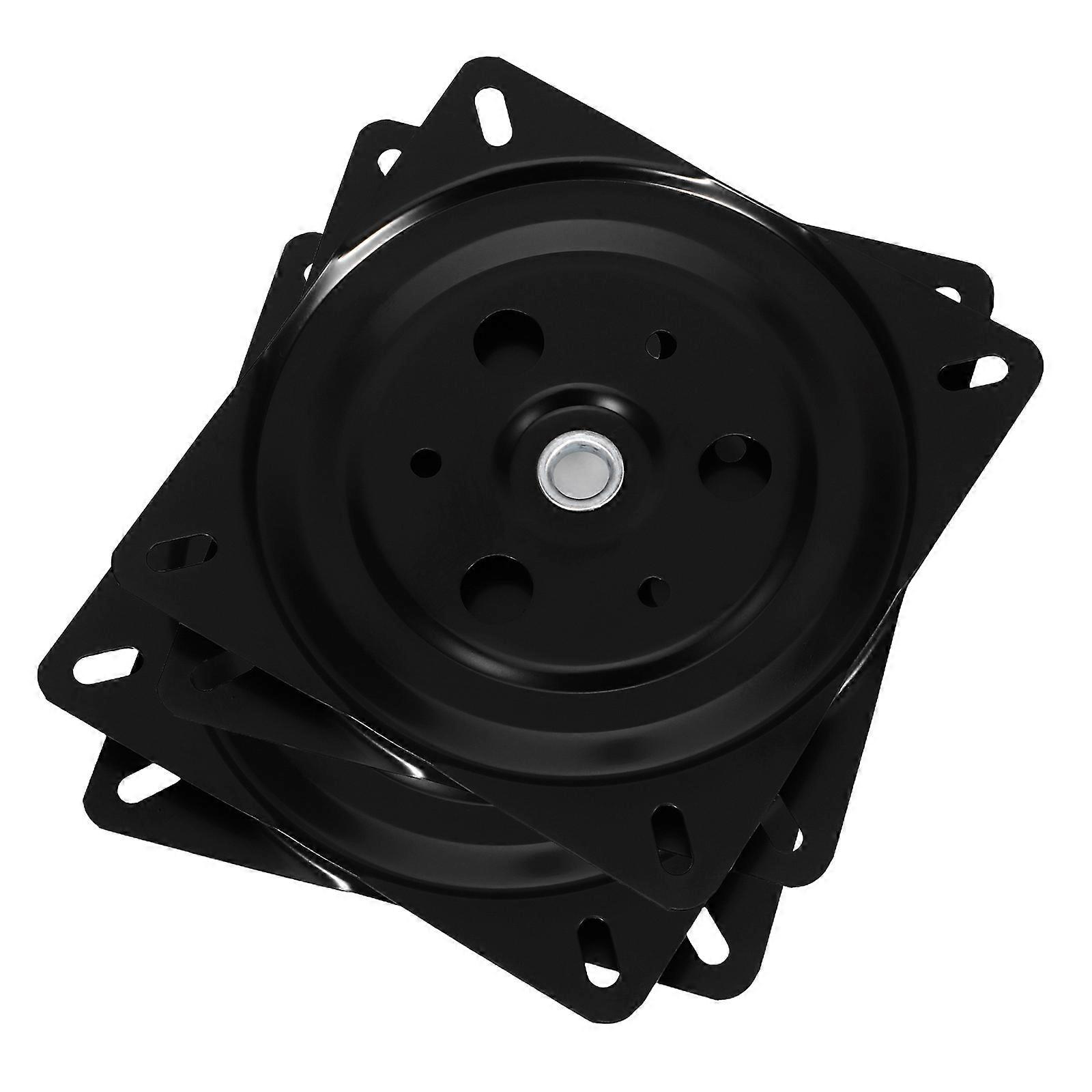Swivel Mechanism Plate For Recliner Chair Black 2Pcs Round Shape Featuring Rotation Function