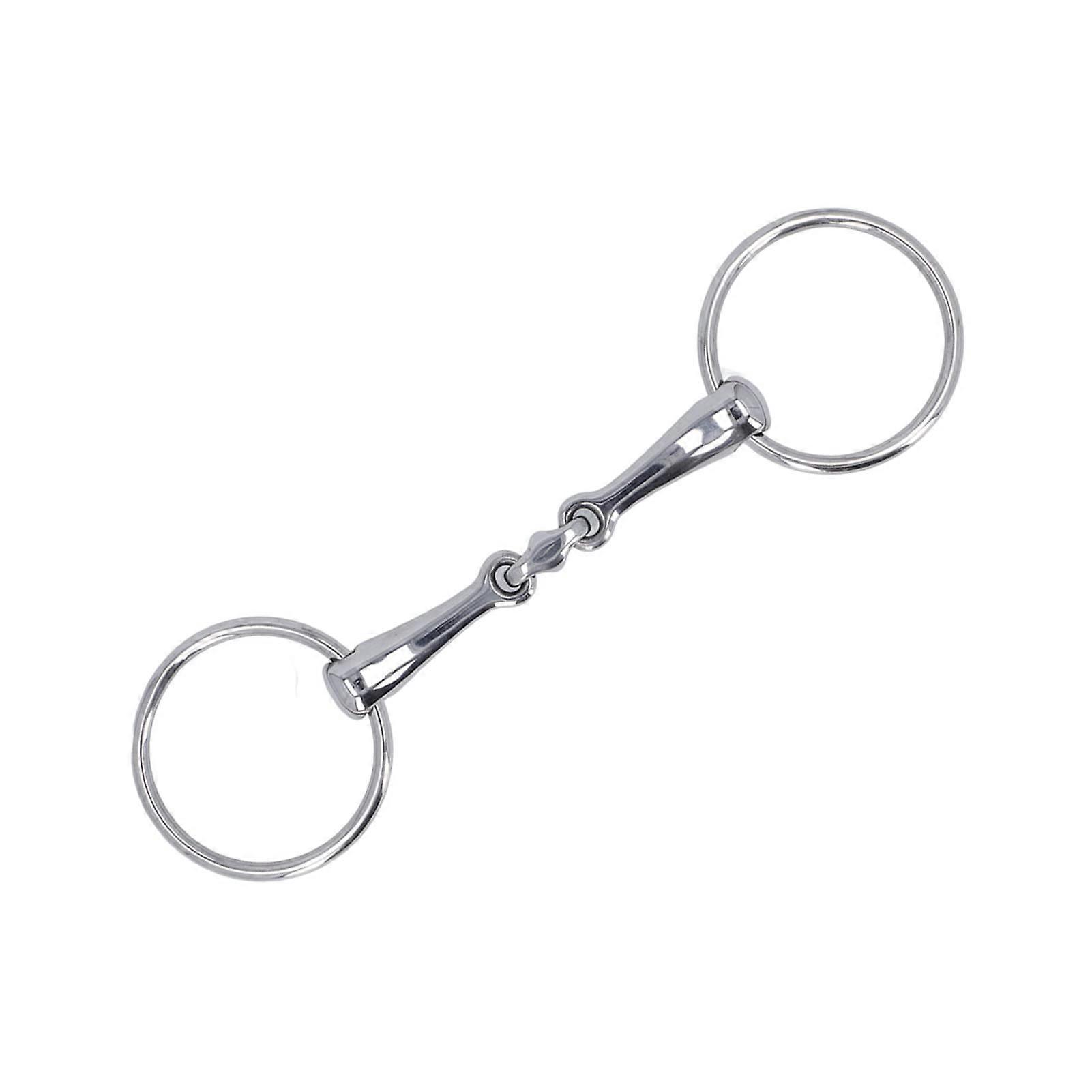 Hestehodelag Bit Roll, Metall Hest Munn Snaffle, Bærbart rustfritt stål hodelag