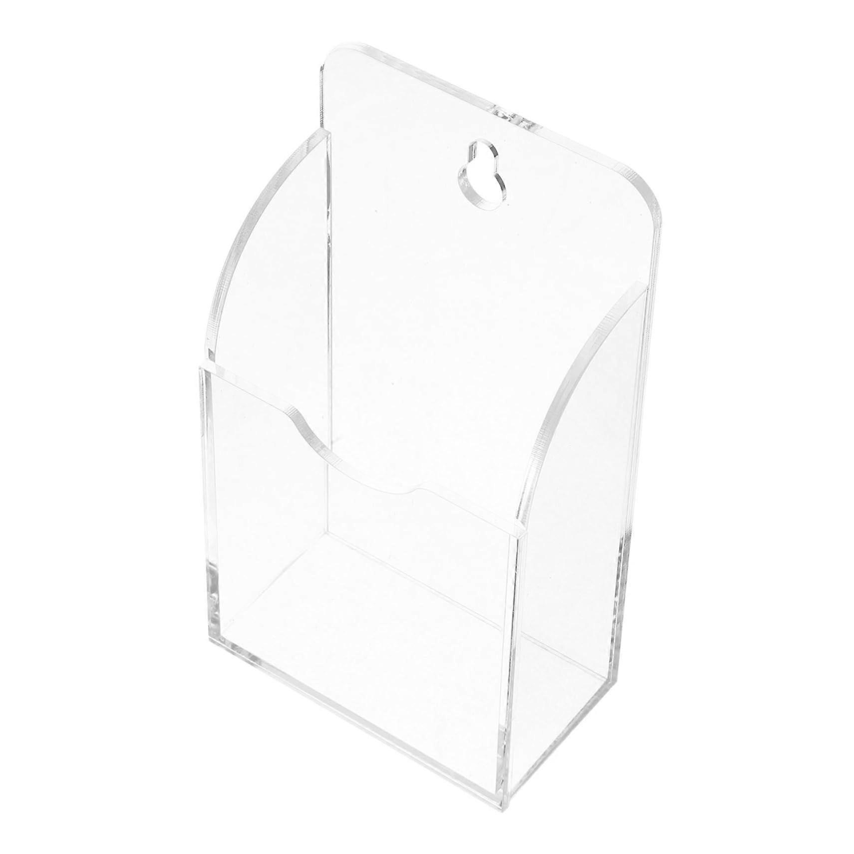 Wall mount for remote controls
Transparent acrylic storage box for TV, air conditioner, and stereo systems
Easy nodrill design