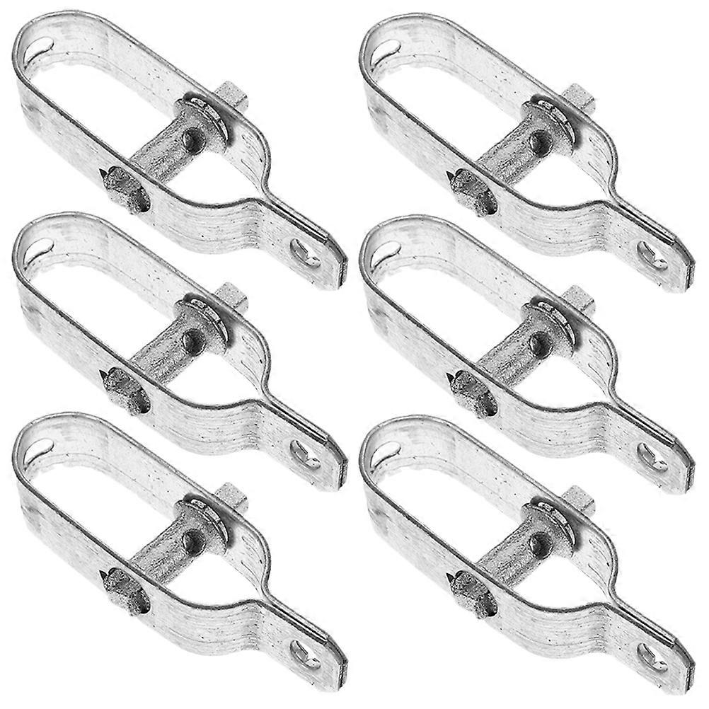 Wire Tensioner Tool with Steel Cable Tightener 6 Pieces Casting Steel for Daily Use Silver