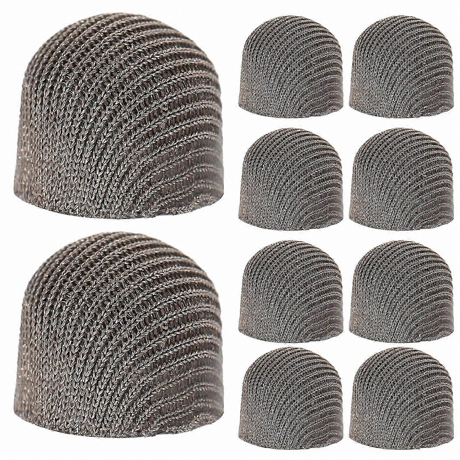 10-Pack Mesh Fiber Stylus Tips, 8mm Capacitive Replacement Nibs for Touchscreen Devices