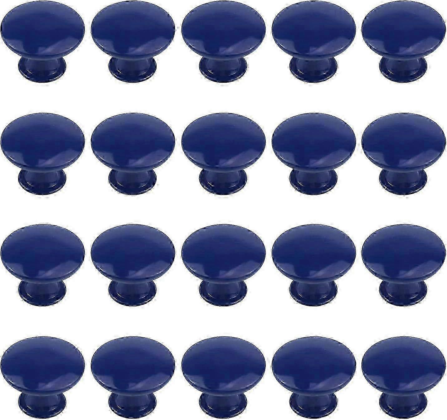 30mm Navy Blue Round Cabinet Knobs 20-Pack για την κουζίνα συρταριών συρταριών