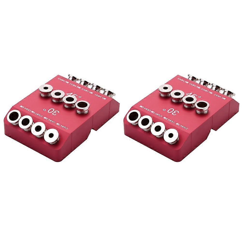 30/45/90° Angle Drill Hole Guide Gauge for Angled and Straight Hole, Cable Railing Pull Screw Drilling Template, Pack of 2