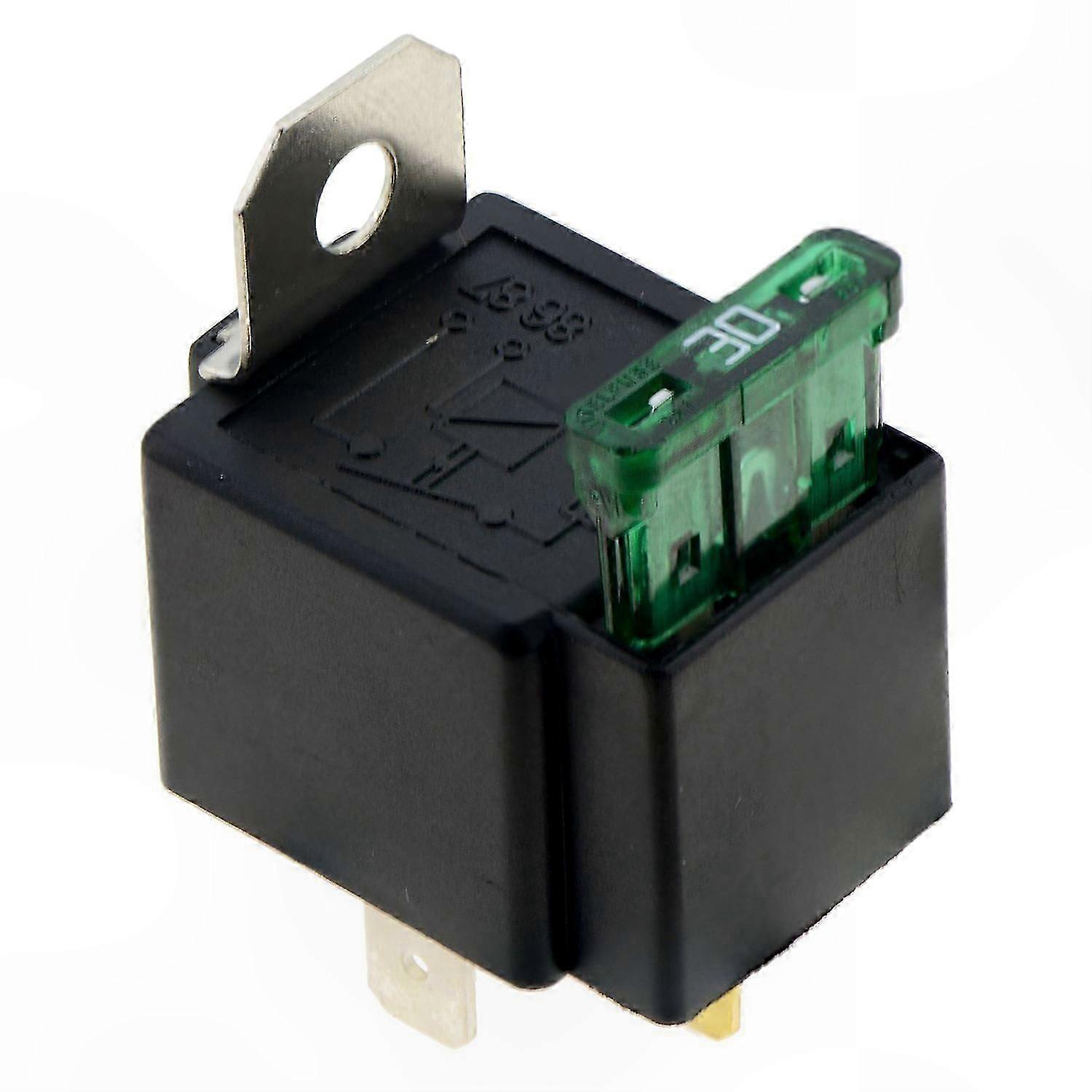12V 30A 4-Pin Automotive Relay with Fuse and Wire Connection On/Off Switch Control