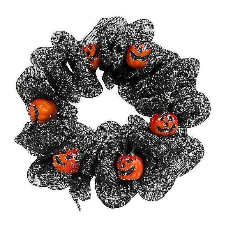 Traditional Halloween wreath for authentic UK front door decorations